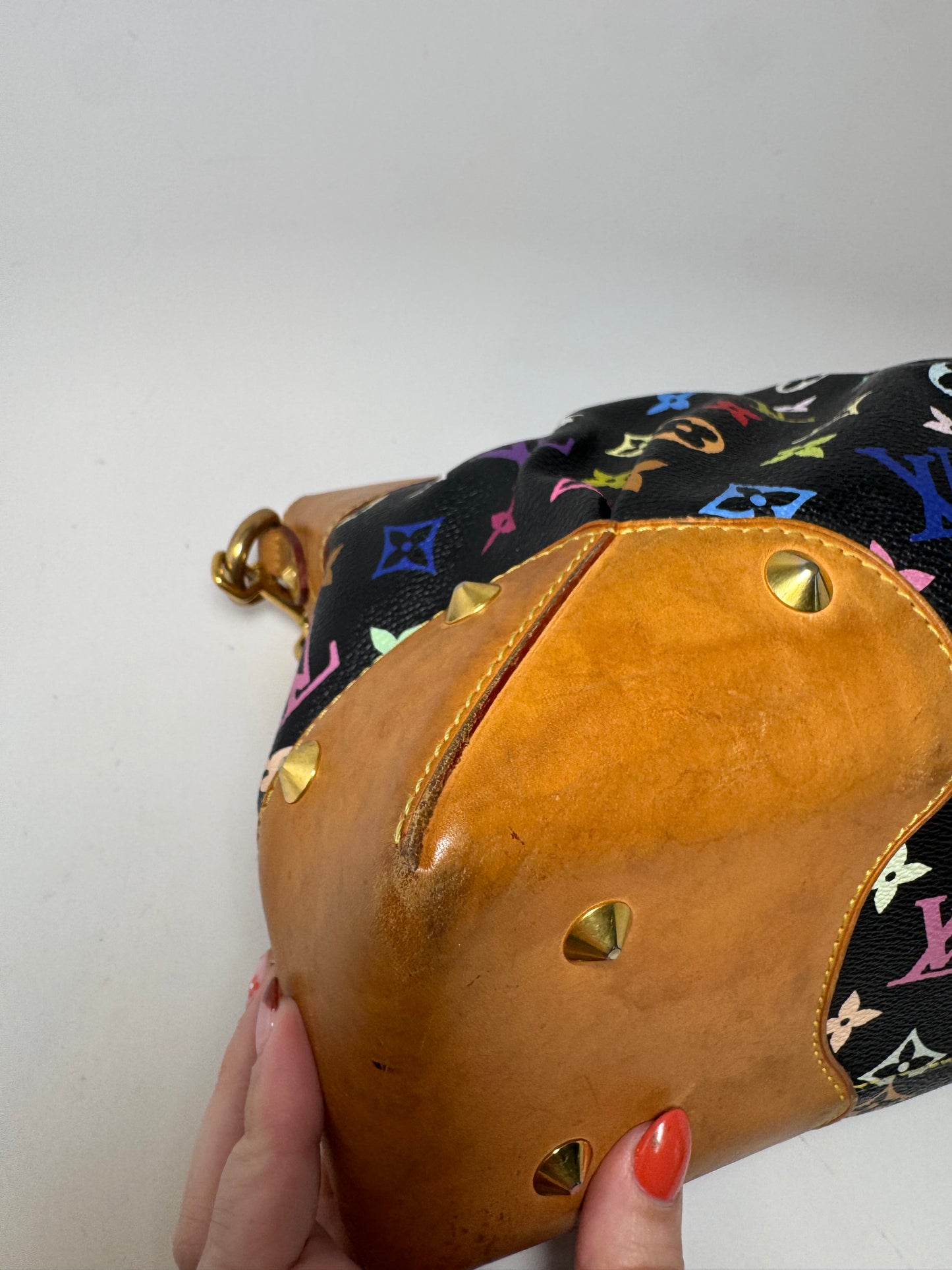 Louis Vuitton Black Multicolor Judy GM Shoulder Bag