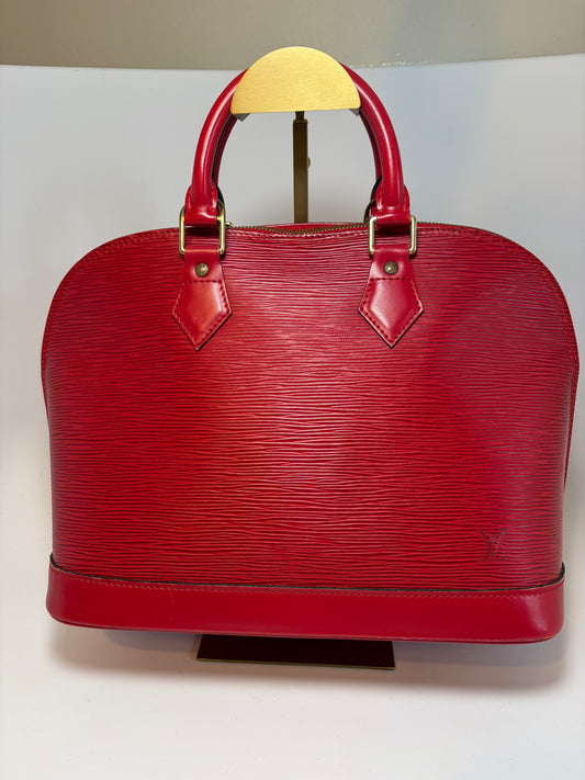 Louis Vuitton Alma PM Castillan Red Epi Leather