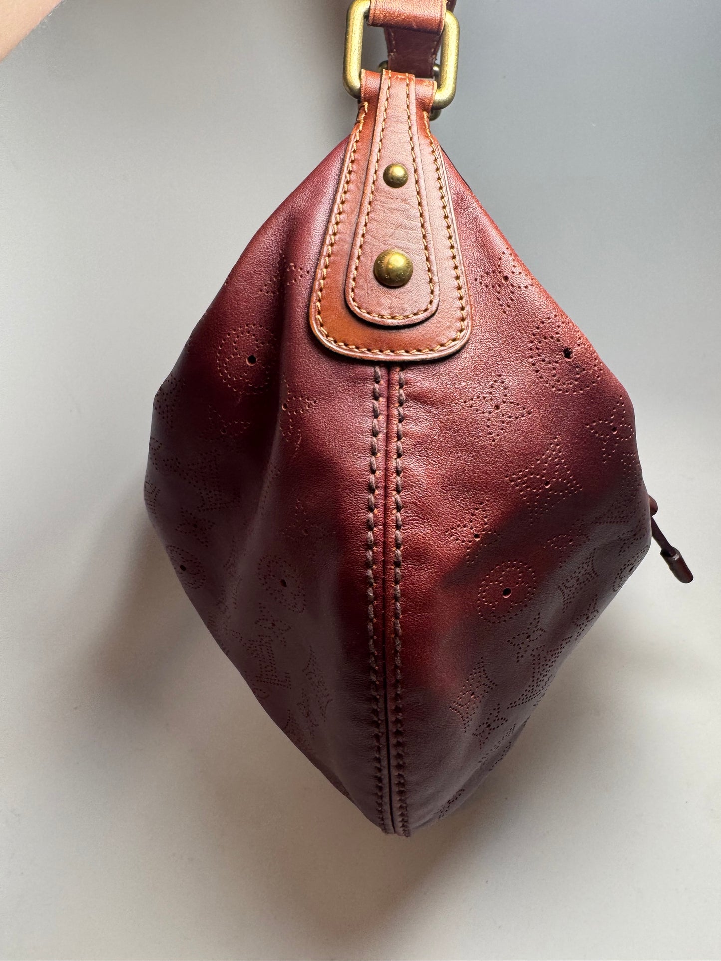 Louis Vuitton Onatah GM Leather Aubergine Limited Edition Shoulder Bag