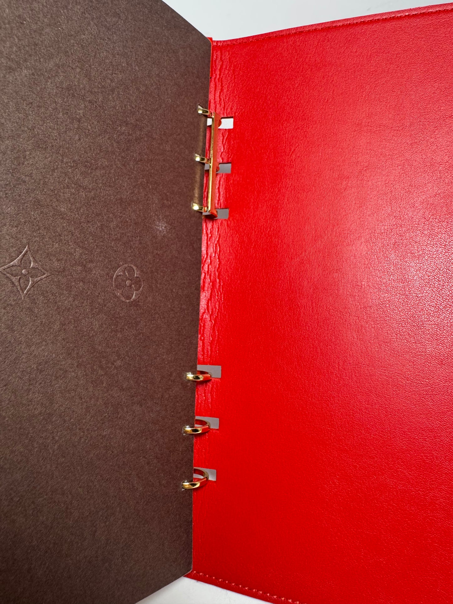 Louis Vuitton Red Monogram Patent Leather Vernis  Sketchbook/Notebook with monogram pages