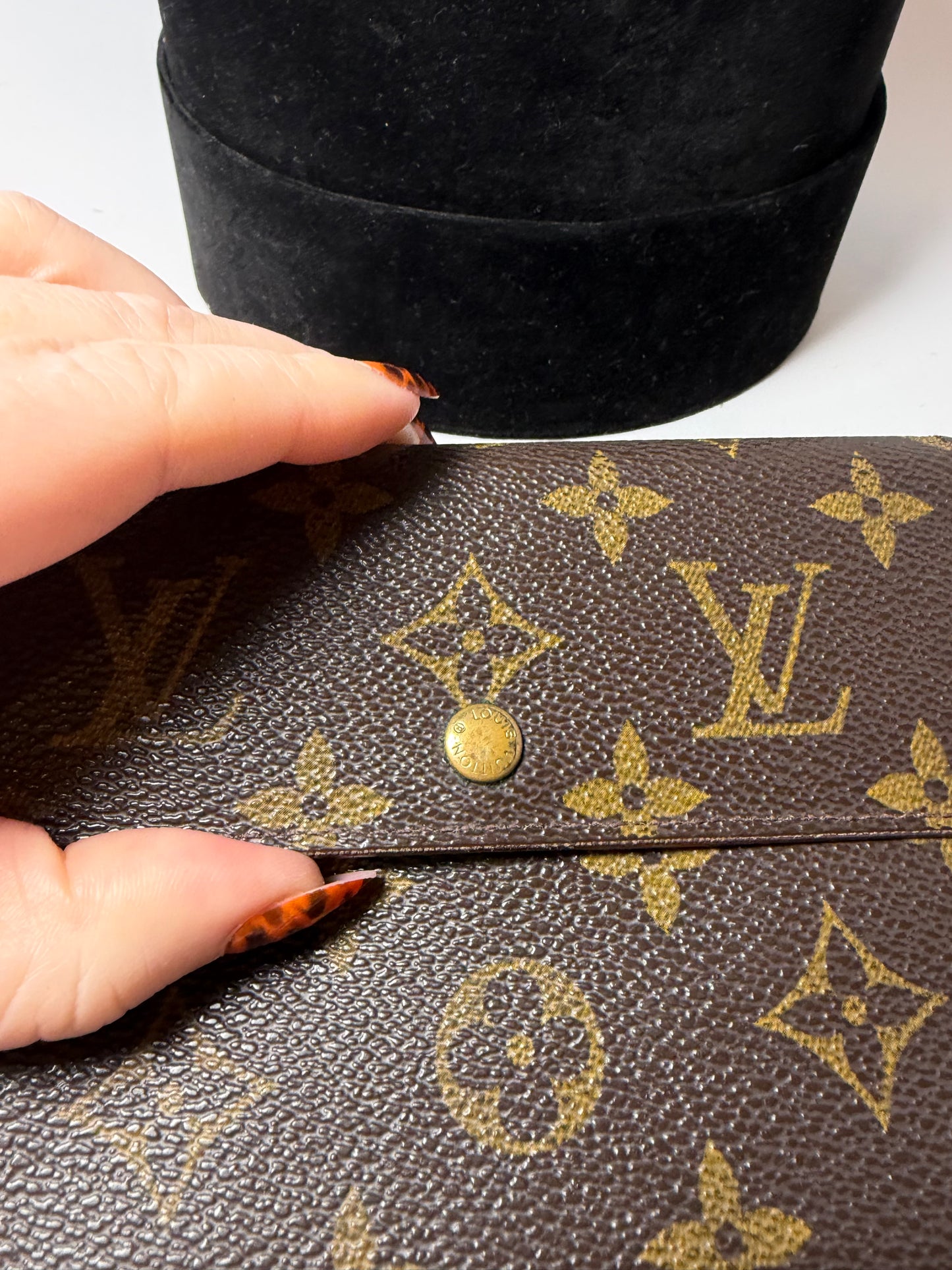 Louis Vuitton Porte Tressor Etui Papier Monogram Wallet