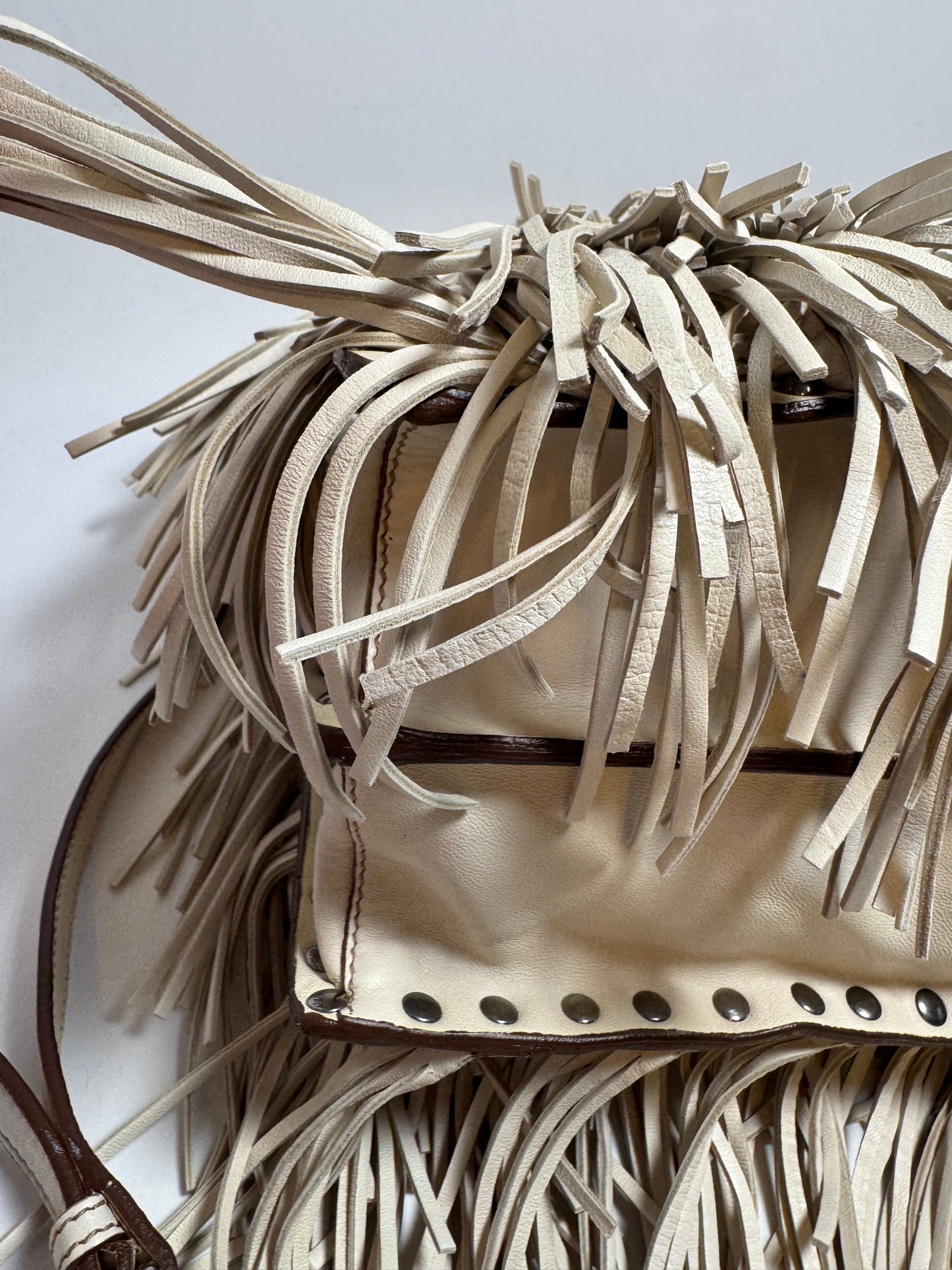Prada Nappa Fringe Medium Tote Bag/Crossbody LIKE NEW condition w/authenticity cards & tag
