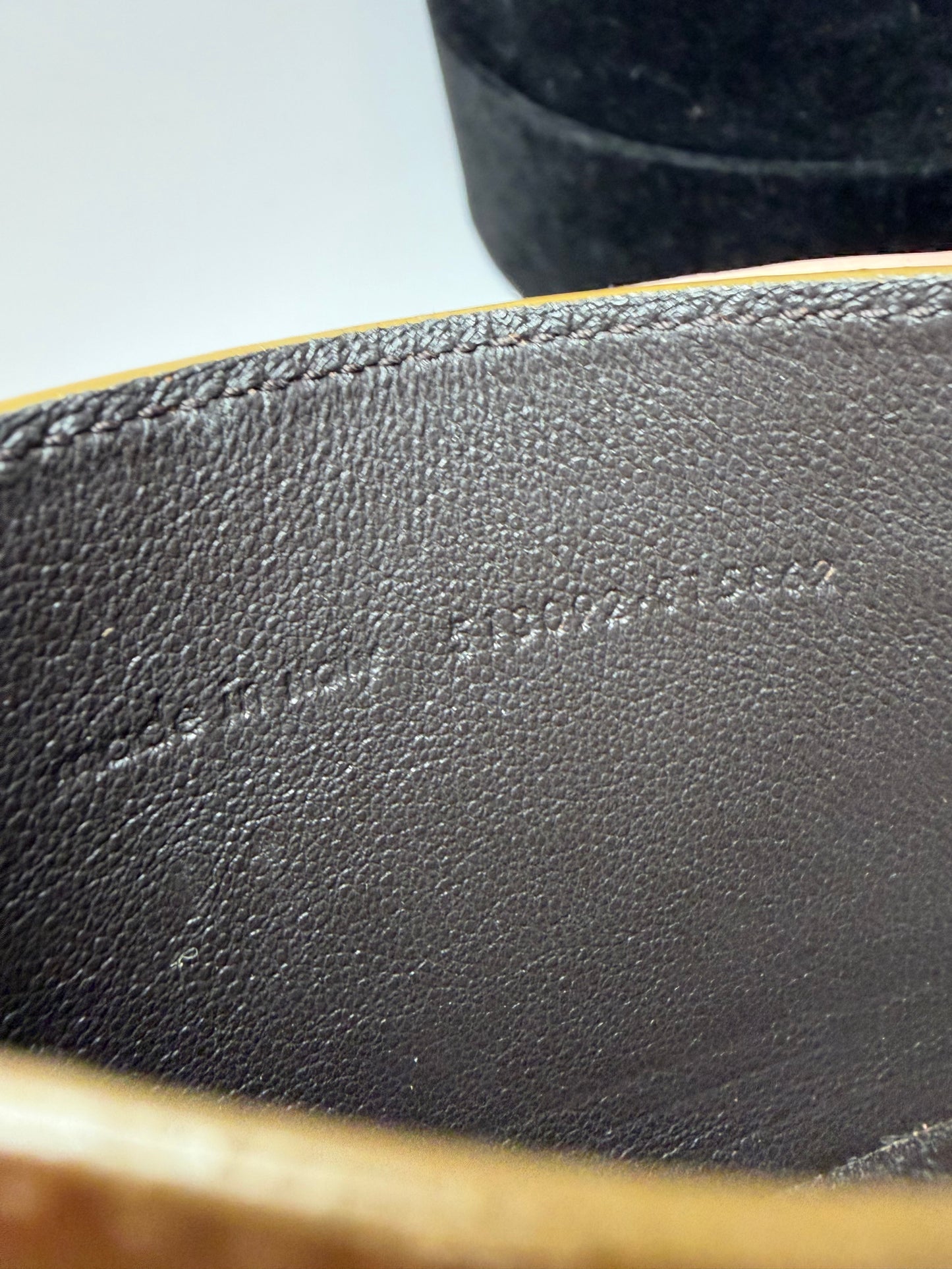 Saint Laurent Gold Leather Card Holder
