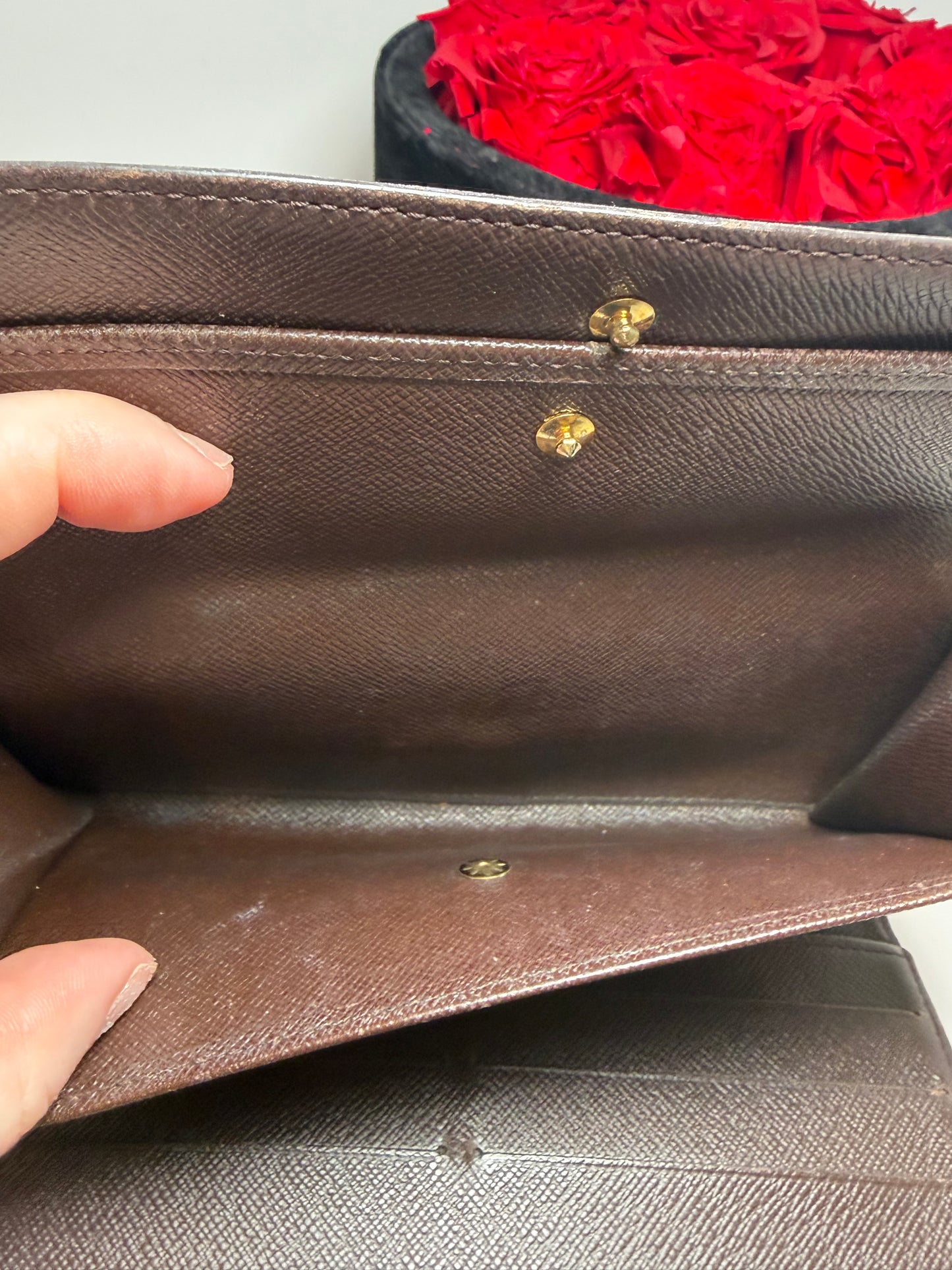 Louis Vuitton Damier Ebene Paper Etui Trifold Wallet