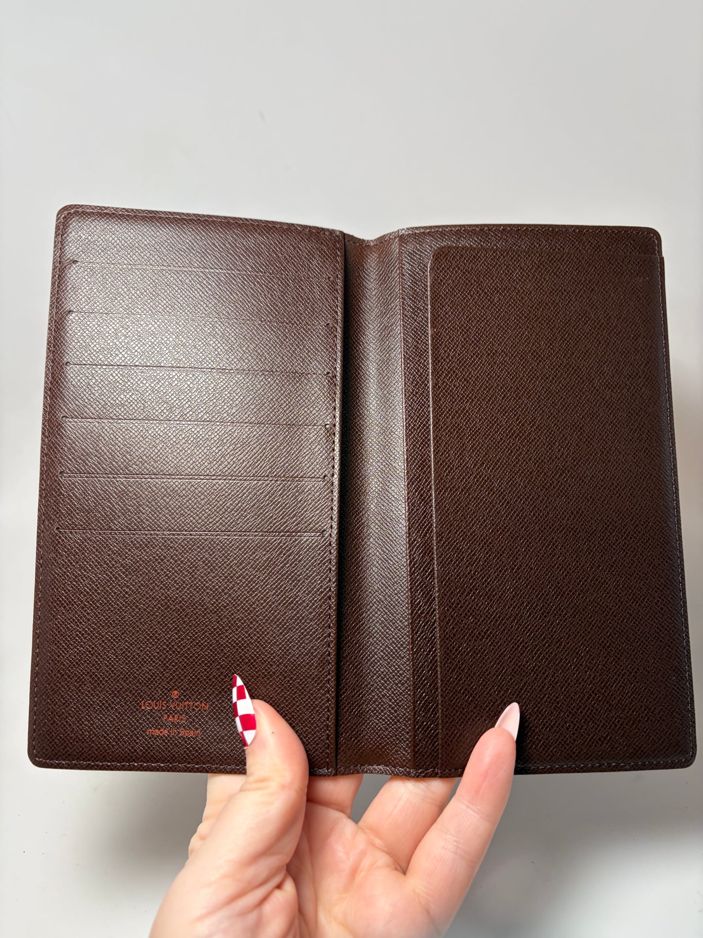 Louis Vuitton Damier Ebene Slim Wallet/Passport Holder