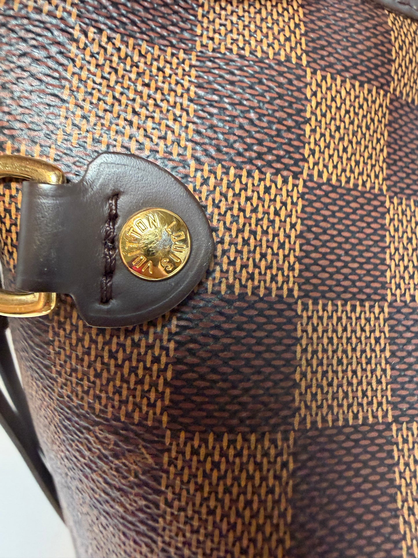 Louis Vuitton Neverfull MM Damier Ebene Tote w/Dust Bag