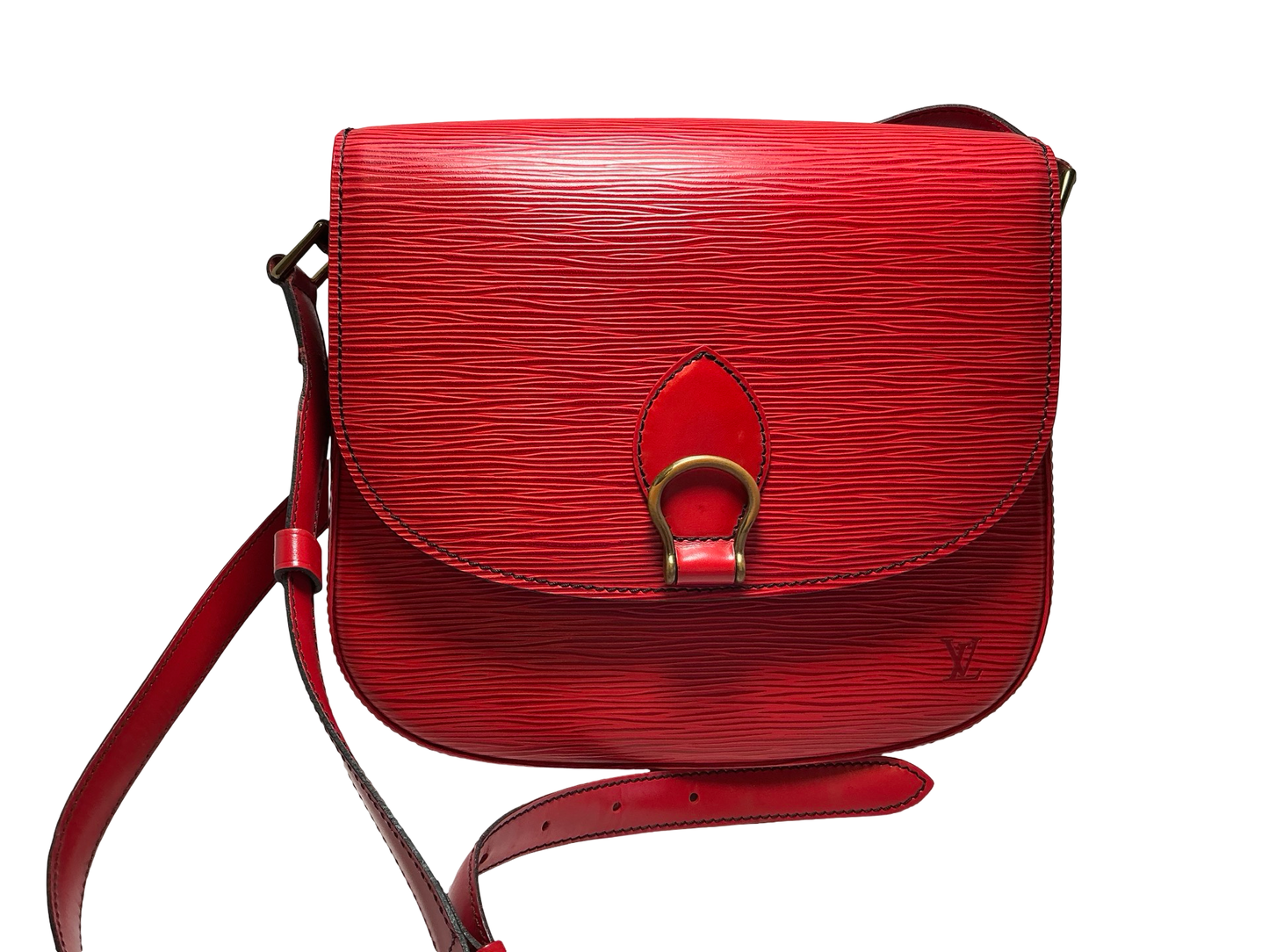 Louis Vuitton Saint Cloud GM Red Epi Leather Crossbody
