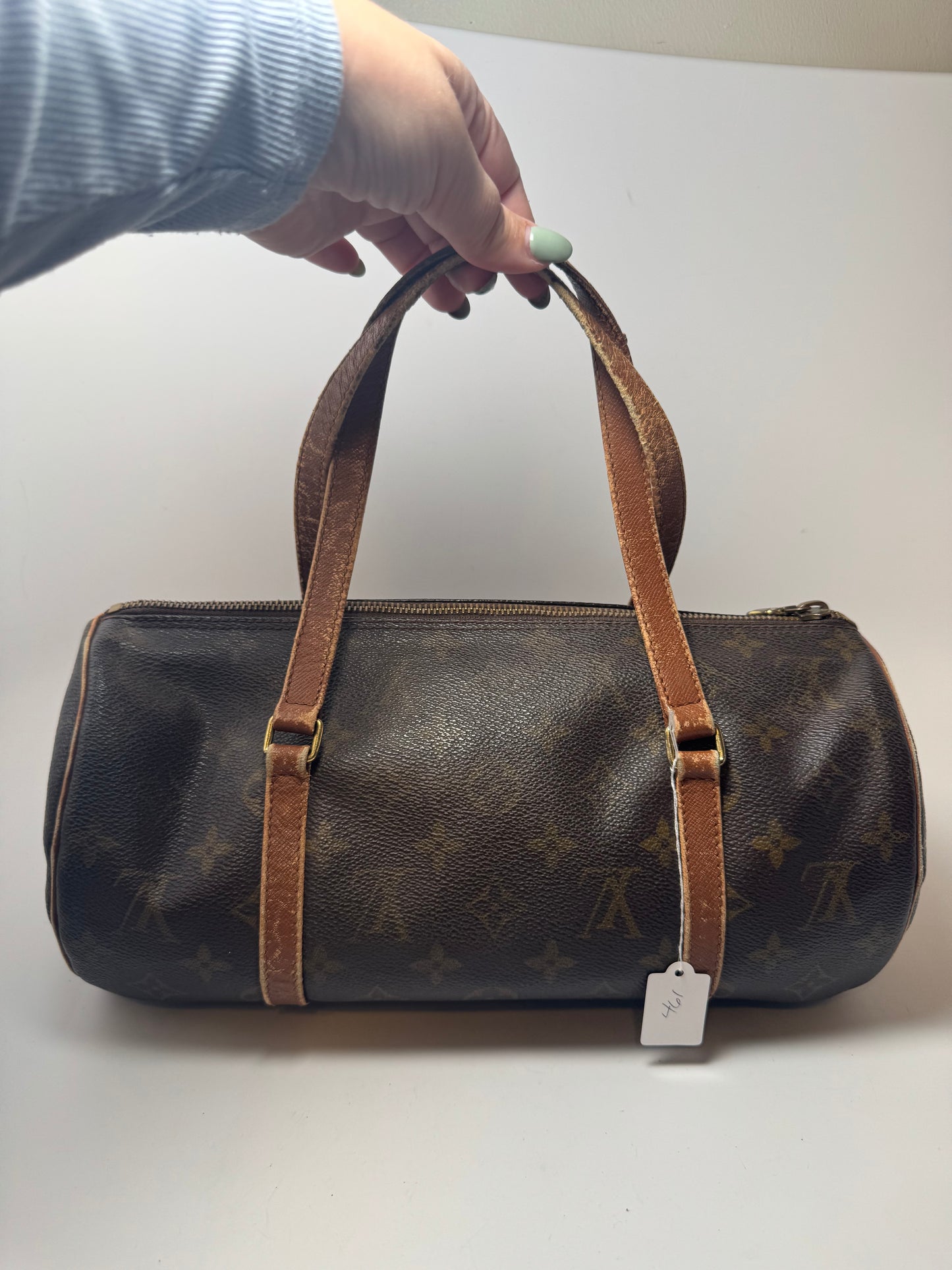 Louis Vuitton Papillon 30 Monogram Satchel/Barrel Bag Vintage France June 1994