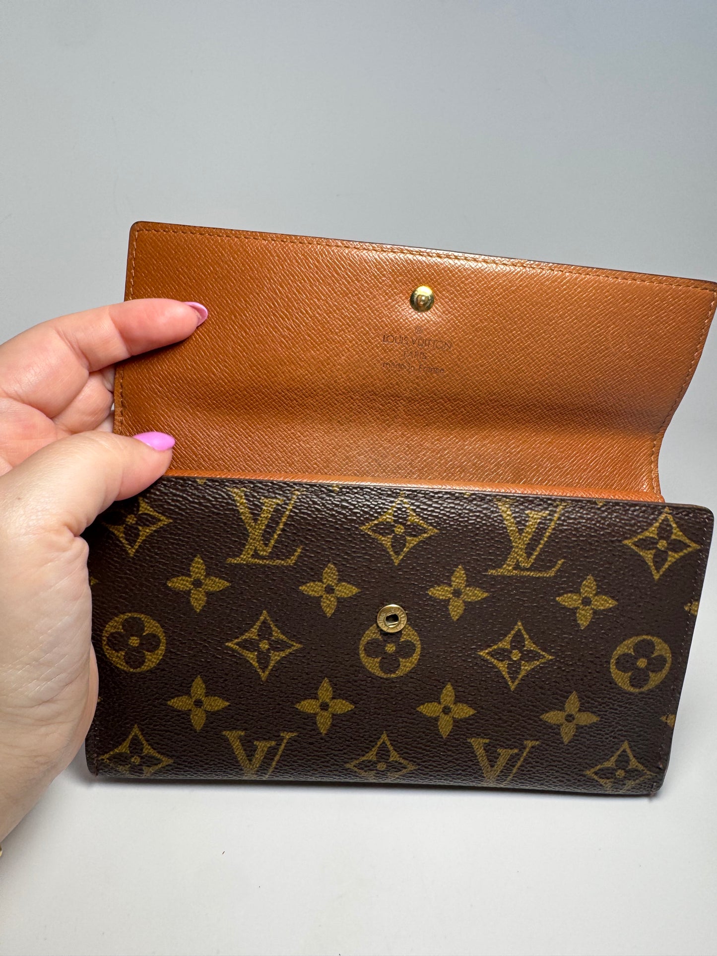 Louis Vuitton Trifold Monogram Wallet on Chain- July 1998