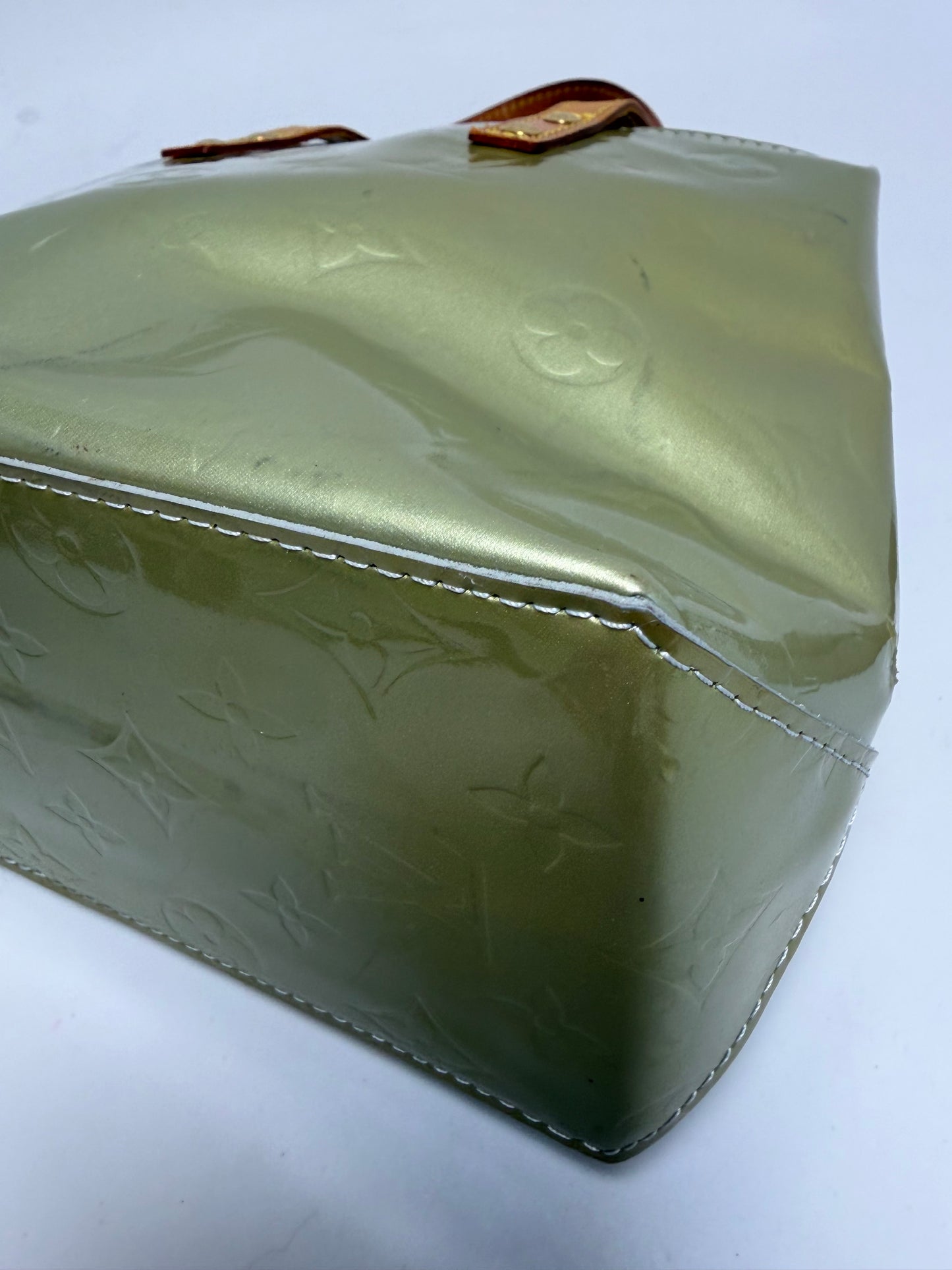 Louis Vuitton Reade PM Pistachio Green Vernis Leather Monogram Mini Tote