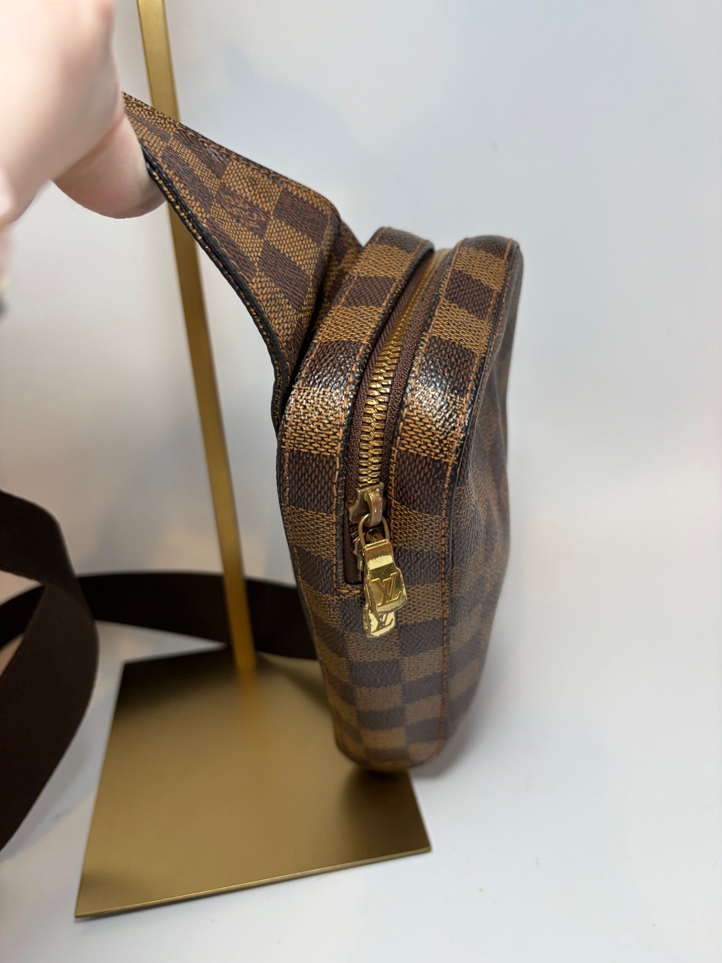 Louis Vuitton Damier Ebene Geronimo Bum Bag/Belt Bag w/COA