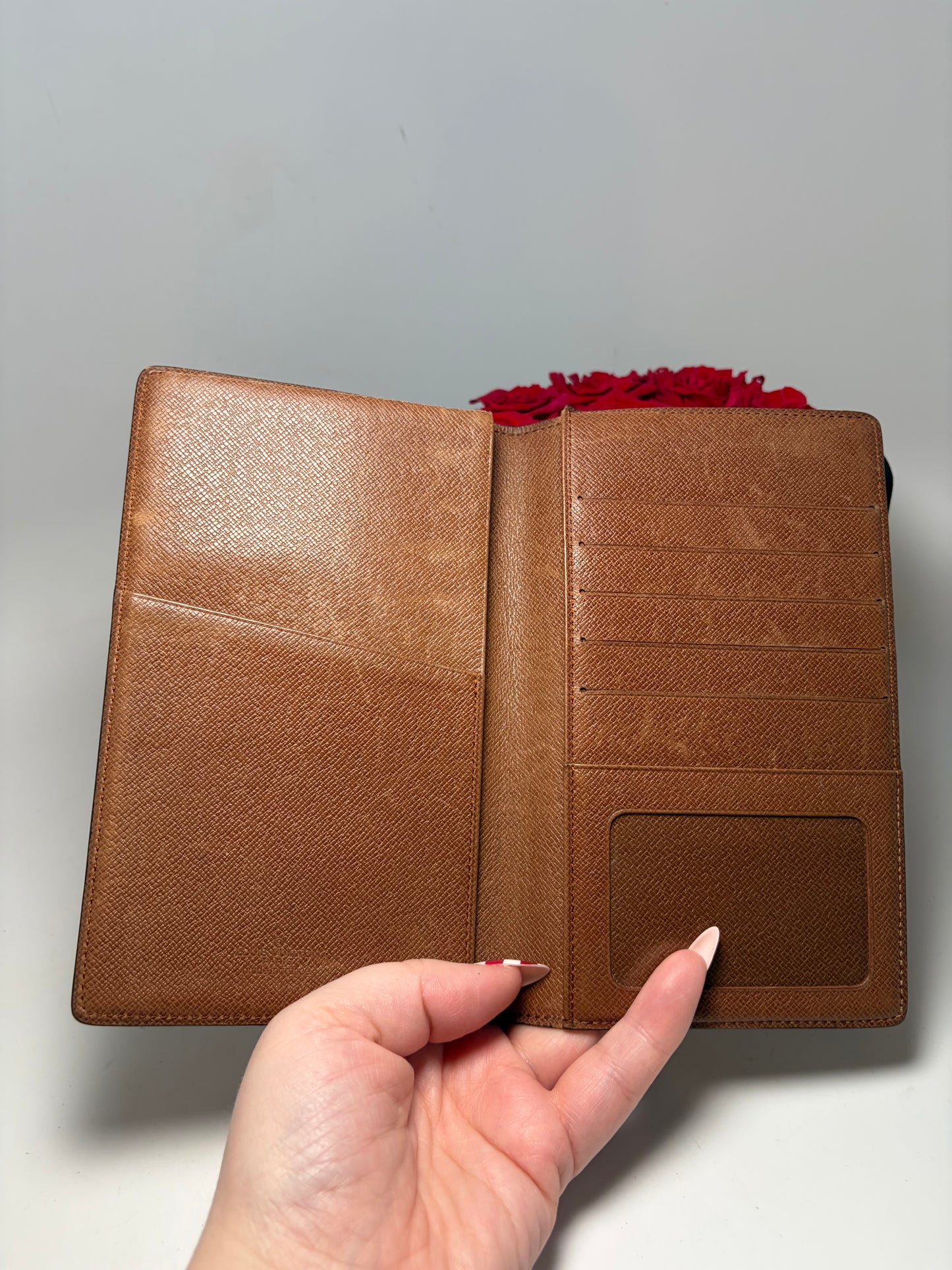 Louis Vuitton Monogram Long Wallet / Passport Holder with ID slot