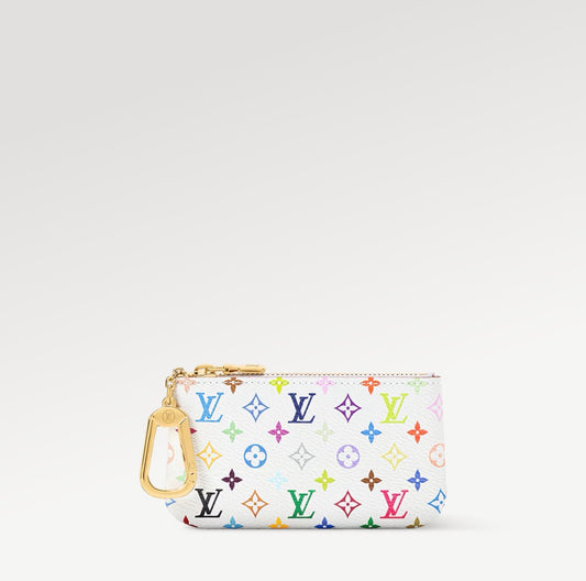 Louis Vuitton x Takashi Murakami Multicolor Key Cles Pouch