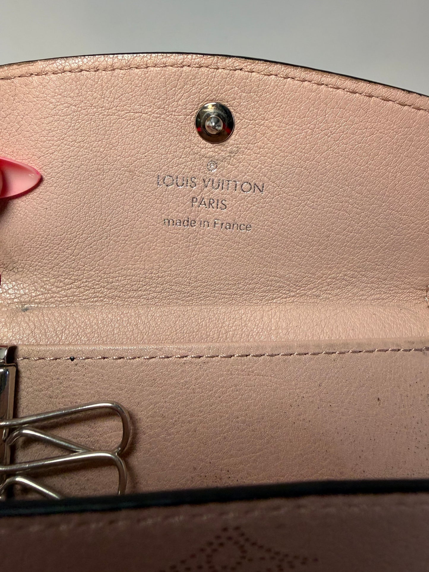 Louis Vuitton Pink Mahina Perforated Leather Multiclés Key Case