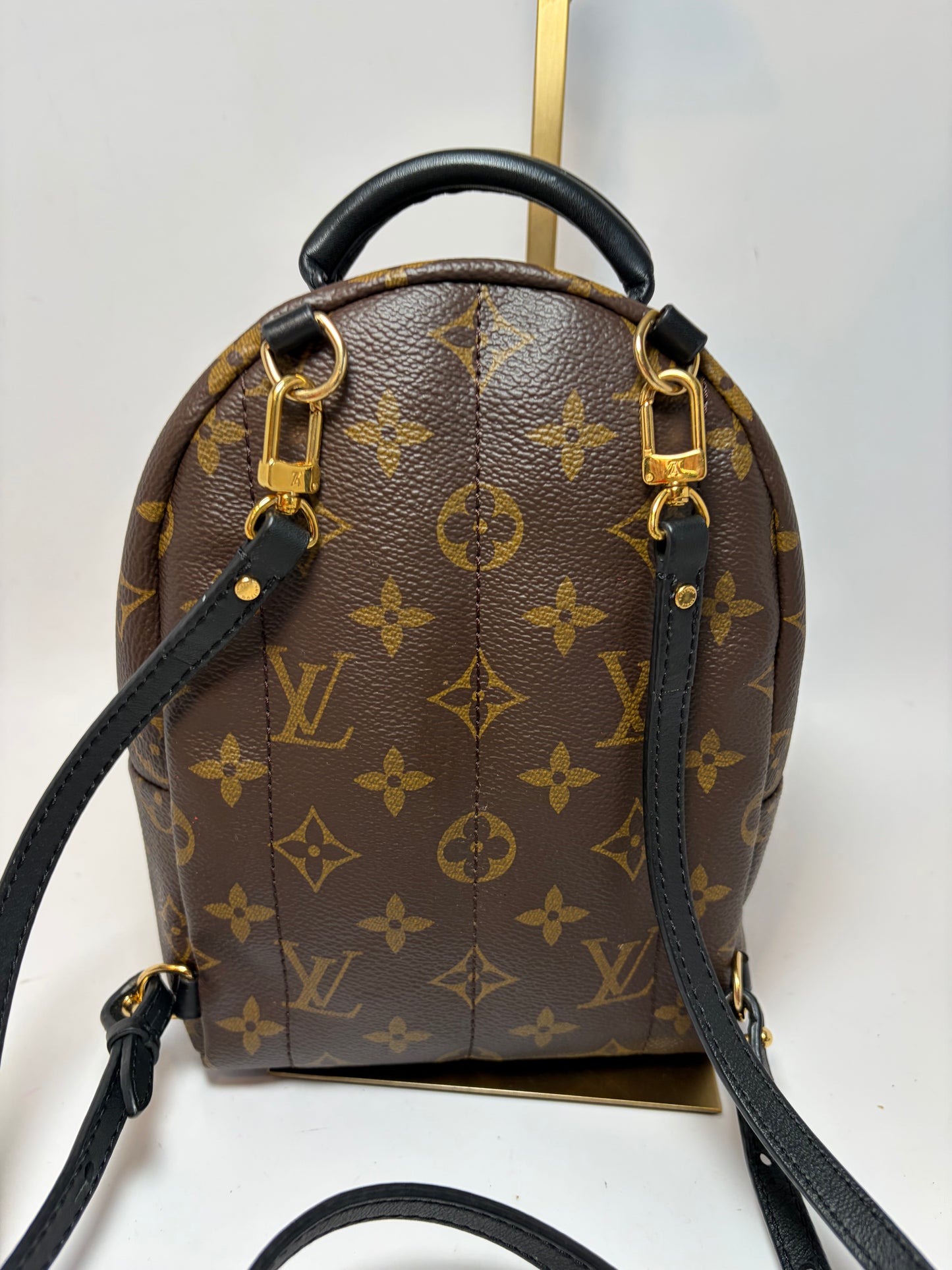 Louis Vuitton Palm Springs Mini Monogram Backpack & Crossbody w/COA