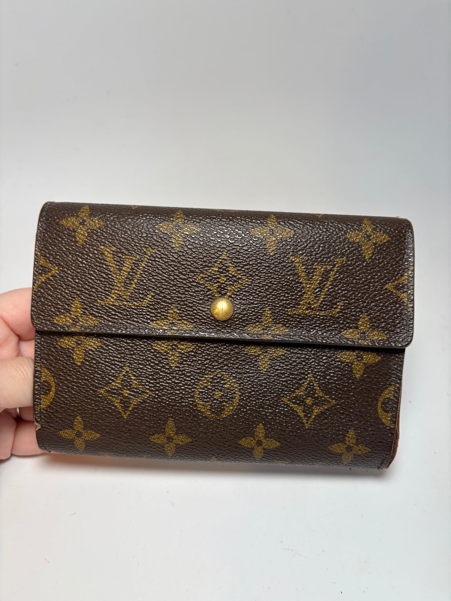 Louis Vuitton Porte Tressor Etui Papier Passport Wallet Monogram