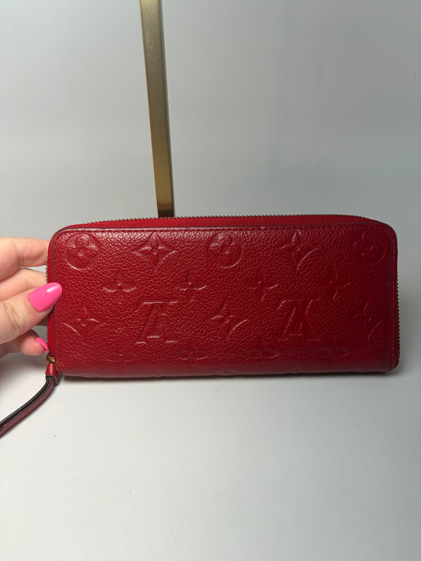 Louis Vuitton Empriente Monogram Zippy Wallet Cherry Red