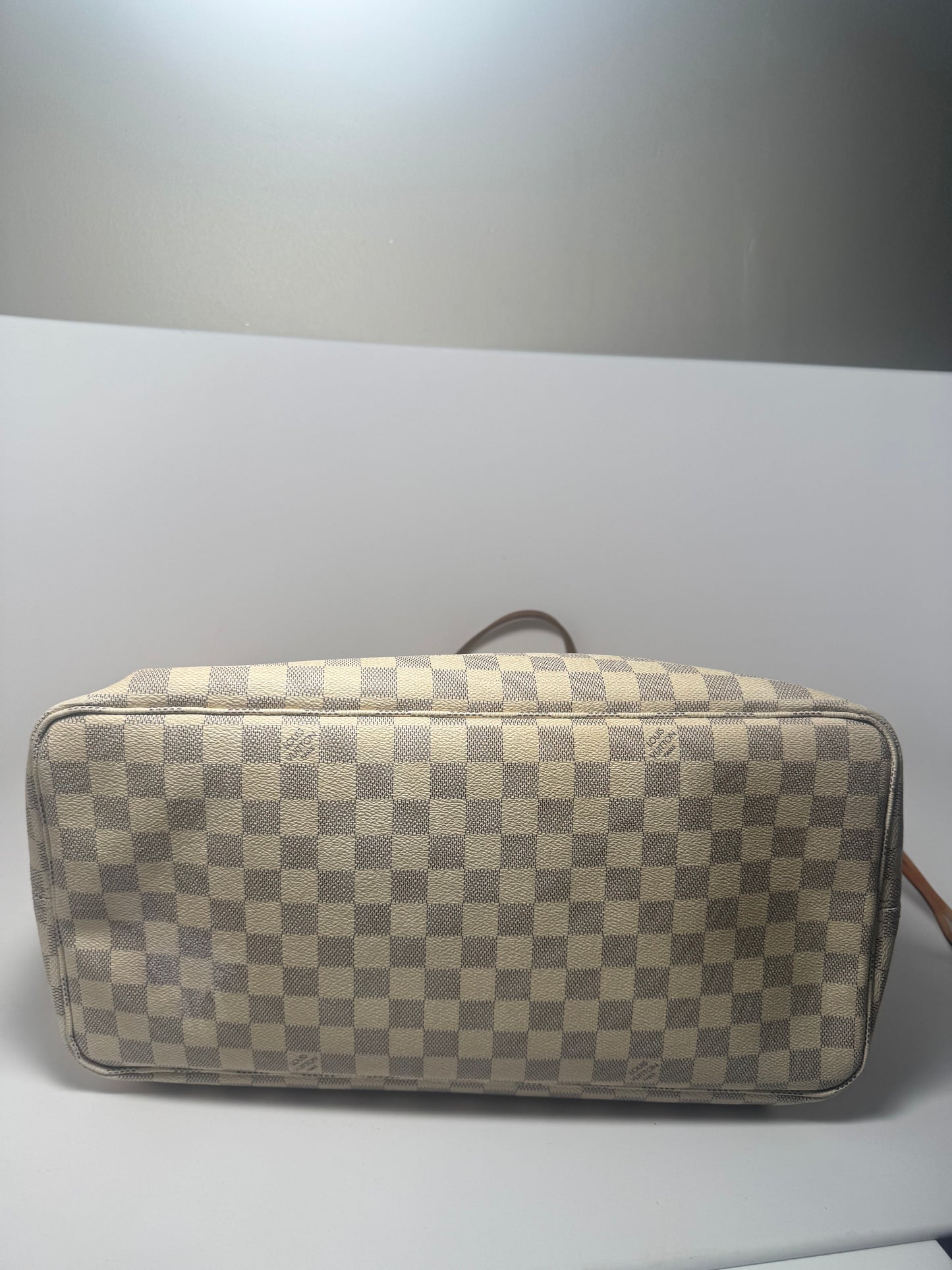 Louis Vuitton Neverfull GM Damier Azur with Ballerine Pink Interior Made in 2019