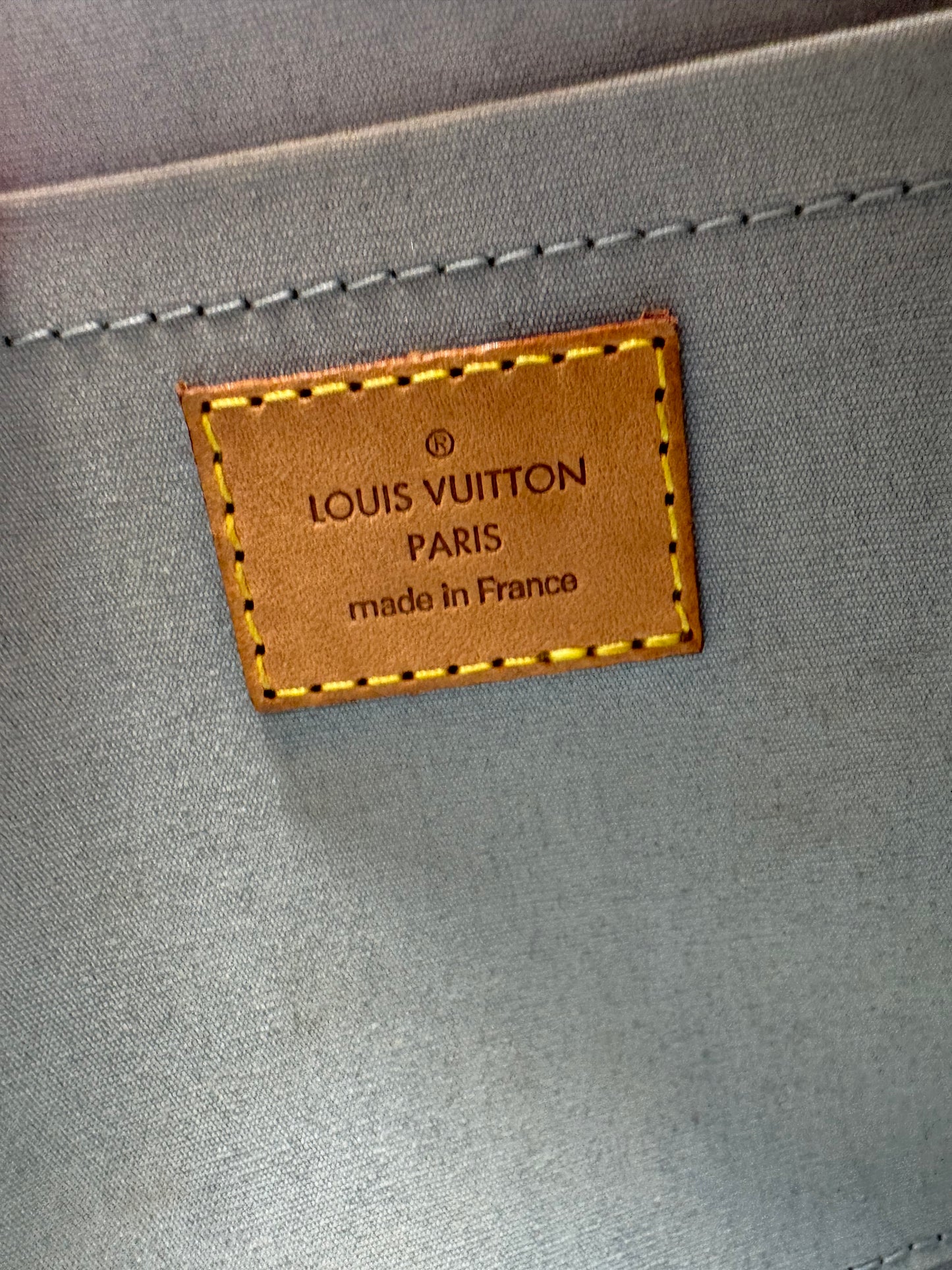 Louis Vuitton Rosewood Avenue Yellow Vernis Leather Shoulder Bag