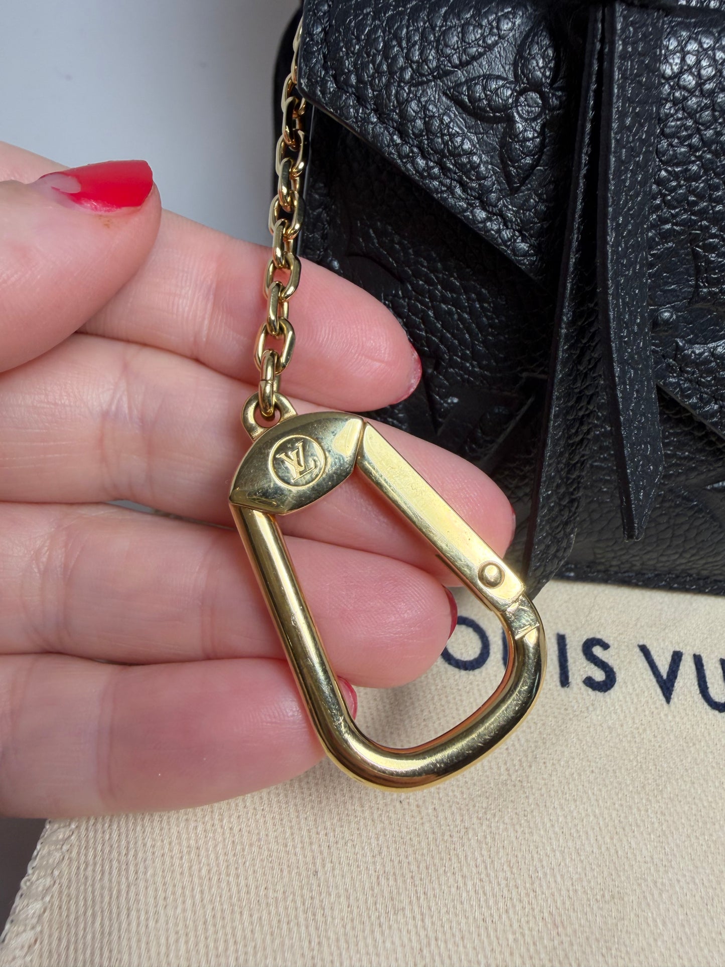 Louis Vuitton Black Empriente Leather Recto Verso Wallet/Key Cles