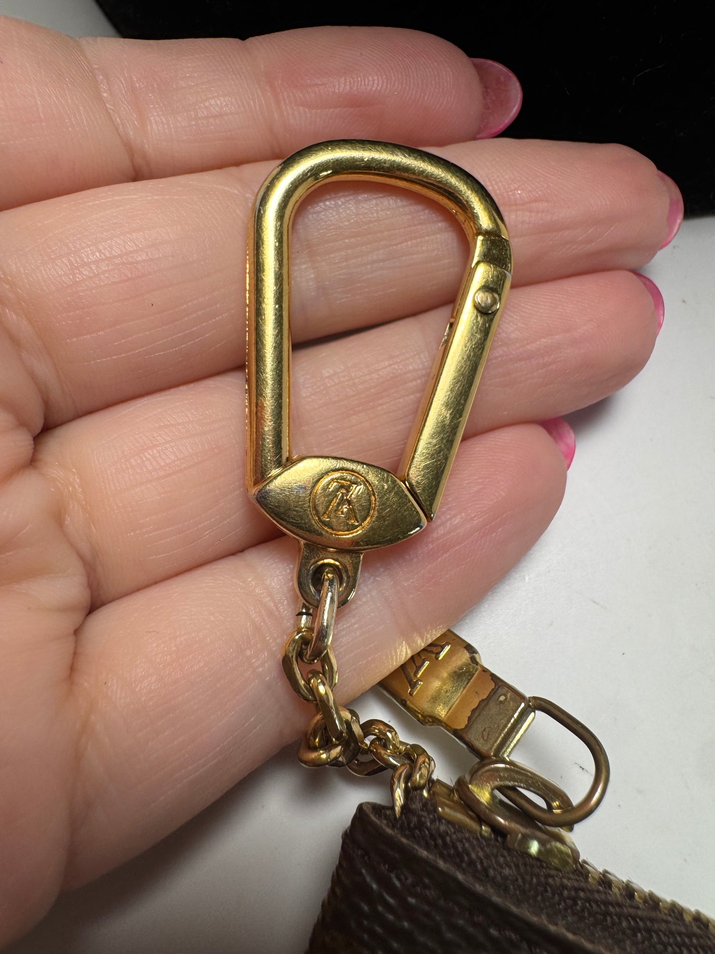 Louis Vuitton Key Cles/Key Pouch Monogram