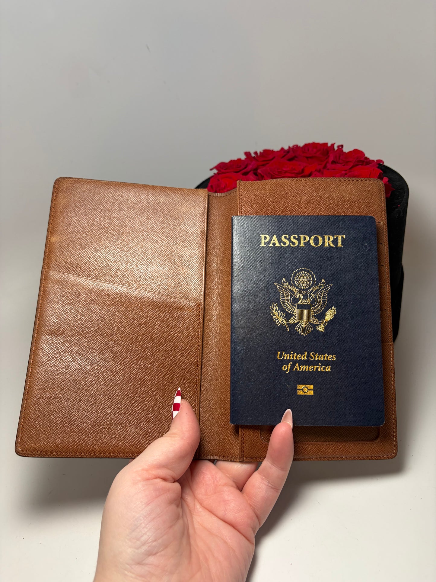 Louis Vuitton Monogram Long Wallet / Passport Holder with ID slot