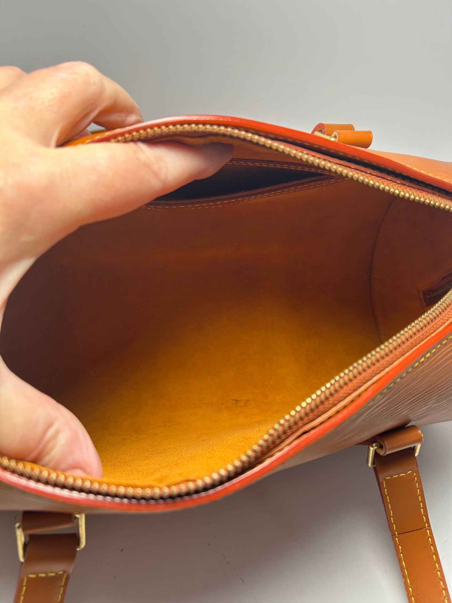 Louis Vuitton Soufflot Bag Epi Leather Barrel Bag