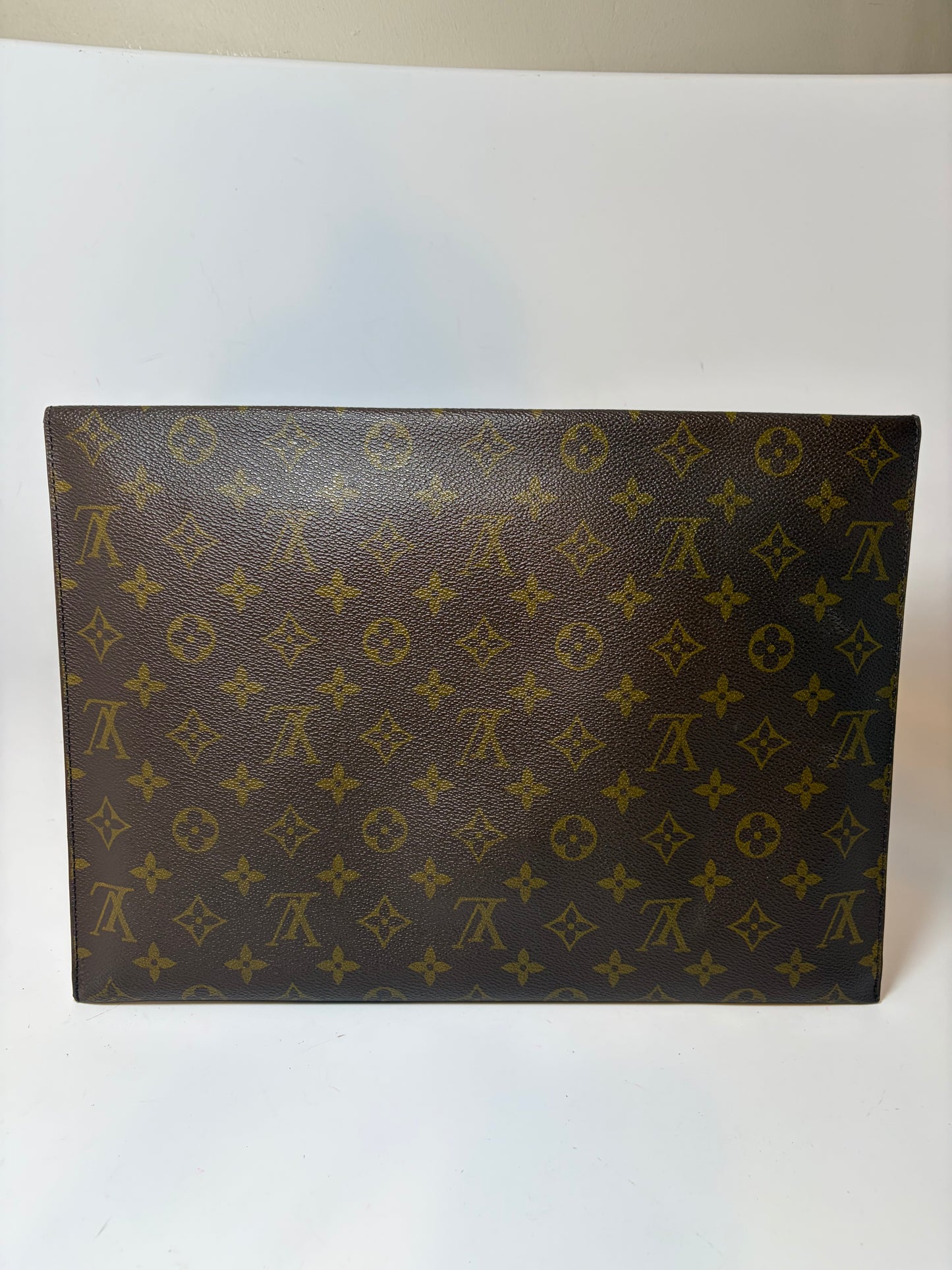 Louis Vuitton Monogram Poche Plate Envelope Clutch/Laptop Holder/Document Holder Vintage
