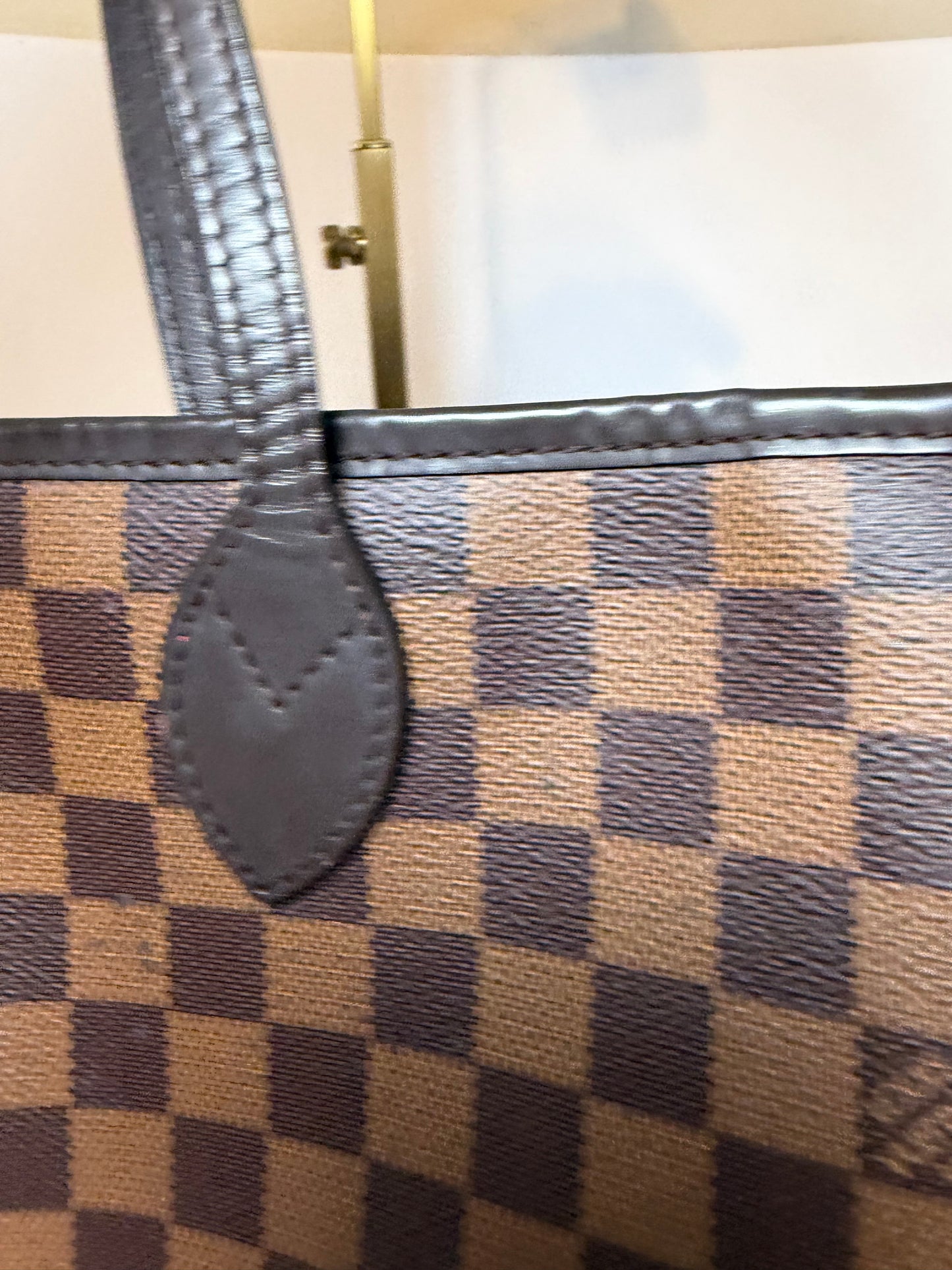 Louis Vuitton Neverfull MM Damier Ebene Tote w/Dust Bag