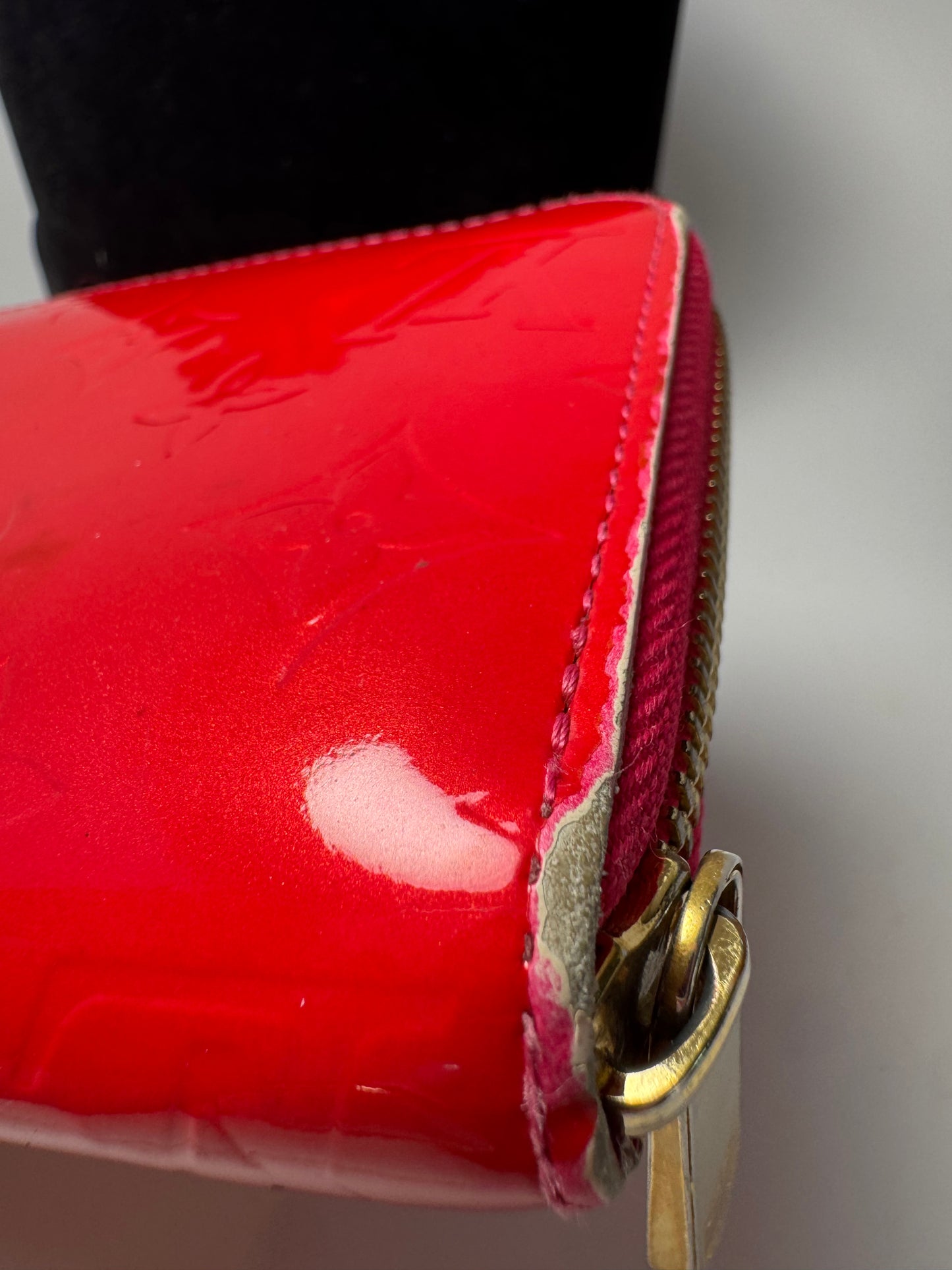 Louis Vuitton Watermelon Vernis Leather Zippy Wallet Monogram