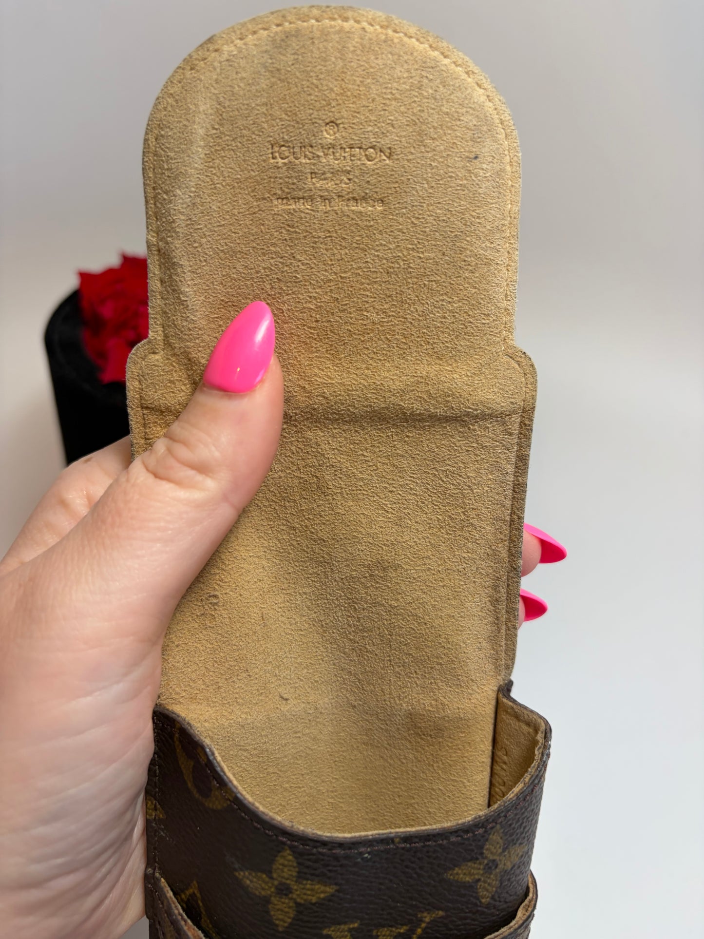 Louis Vuitton Monogram Etui Lunettes Rabat Glasses/Sunglasses Case
