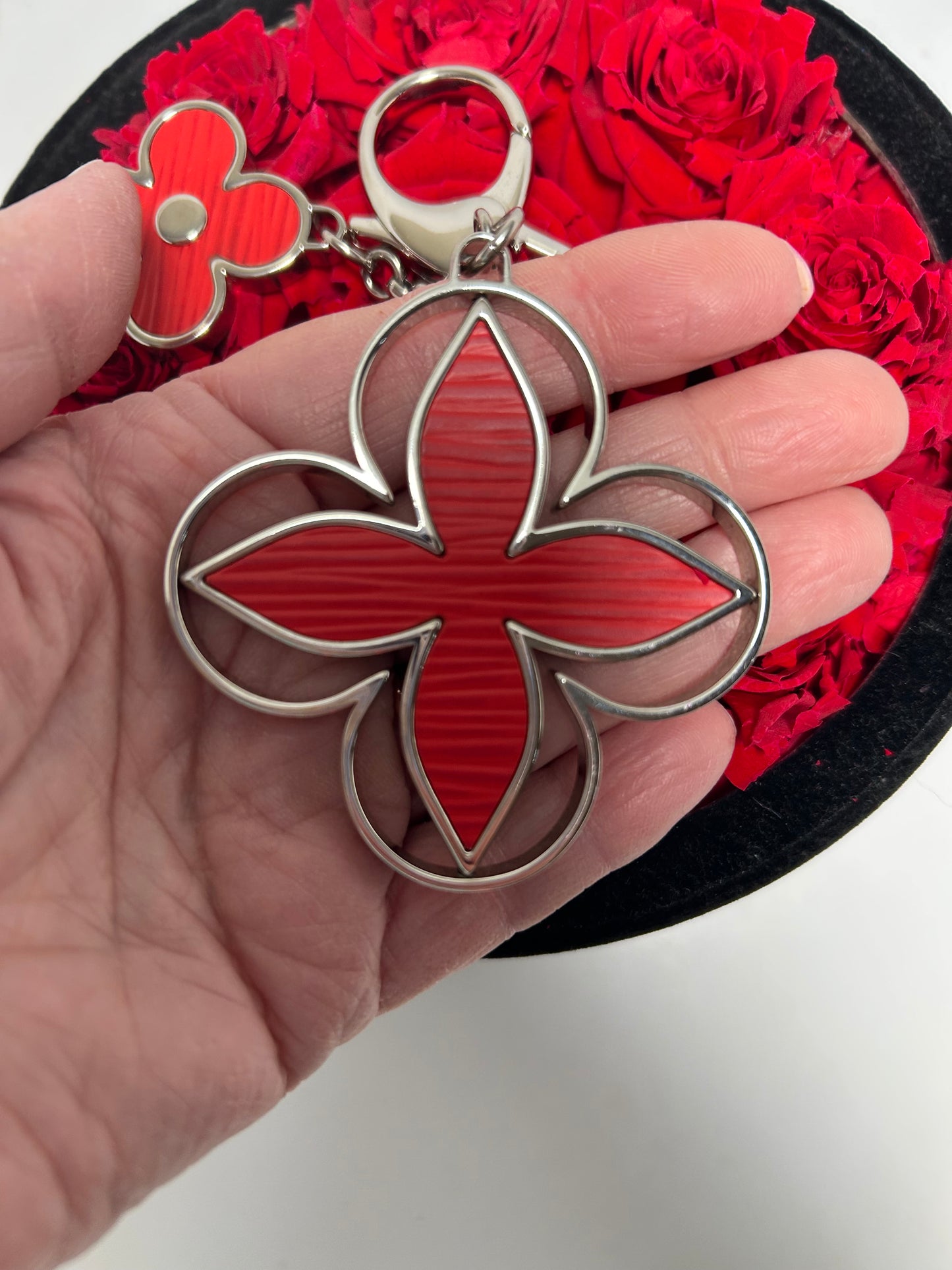 Louis Vuitton Rimy Red Epi Leather Bag Charm