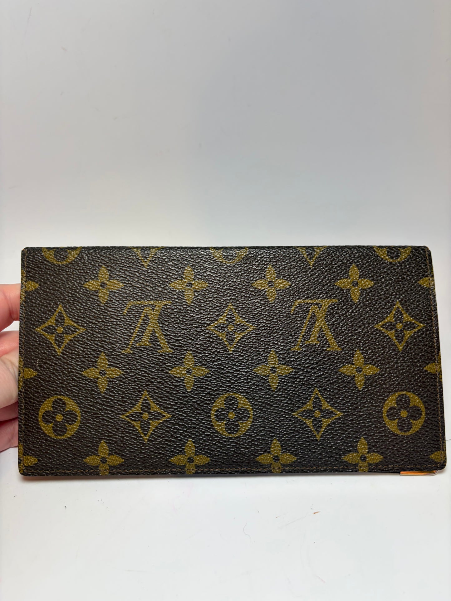 Louis Vuitton Monogram Slim Wallet/Passport Holder - made in France in 1983