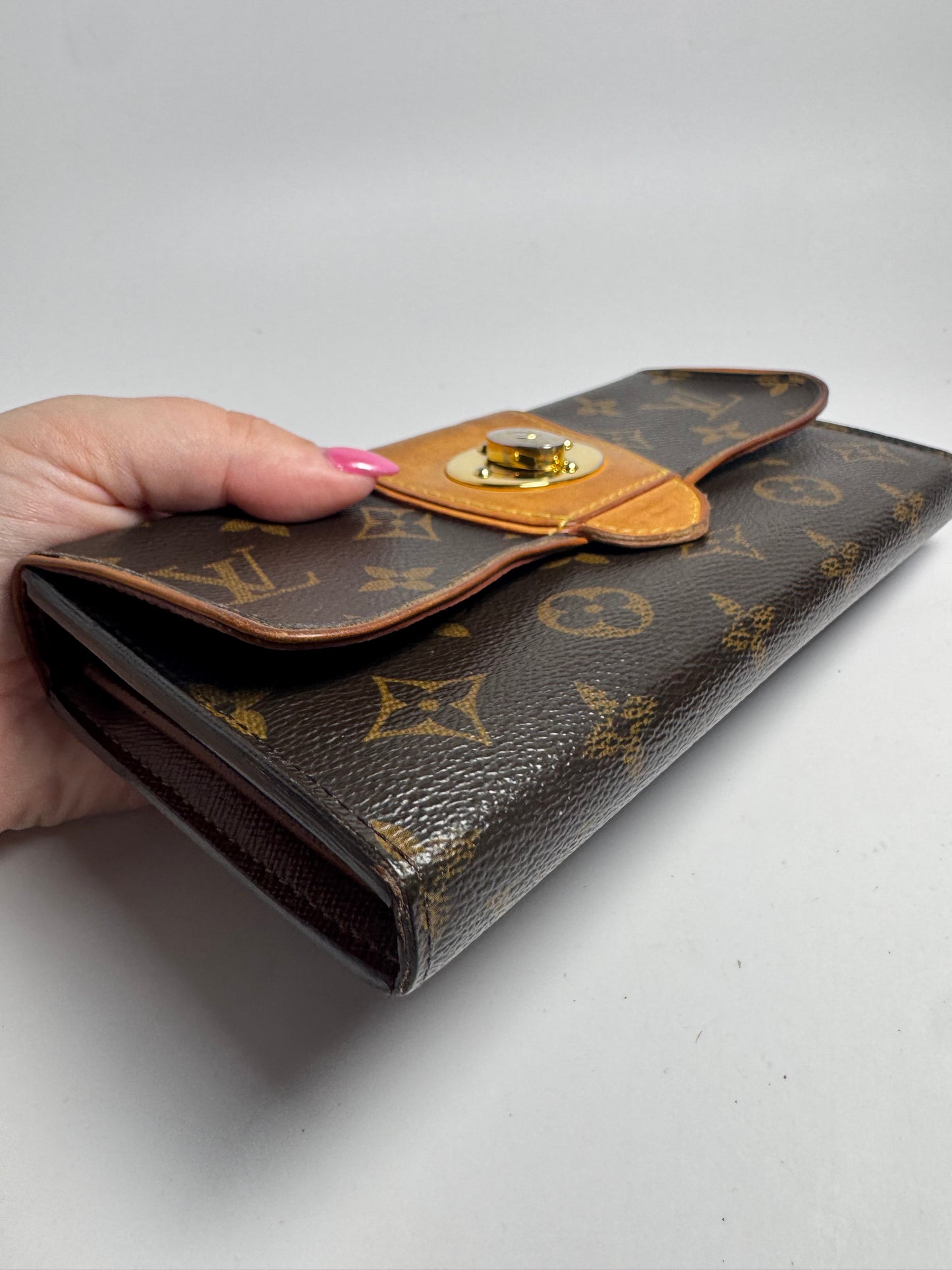 Louis Vuitton Boetie Wallet Monogram & Vachetta Leather Made in Spain 2012