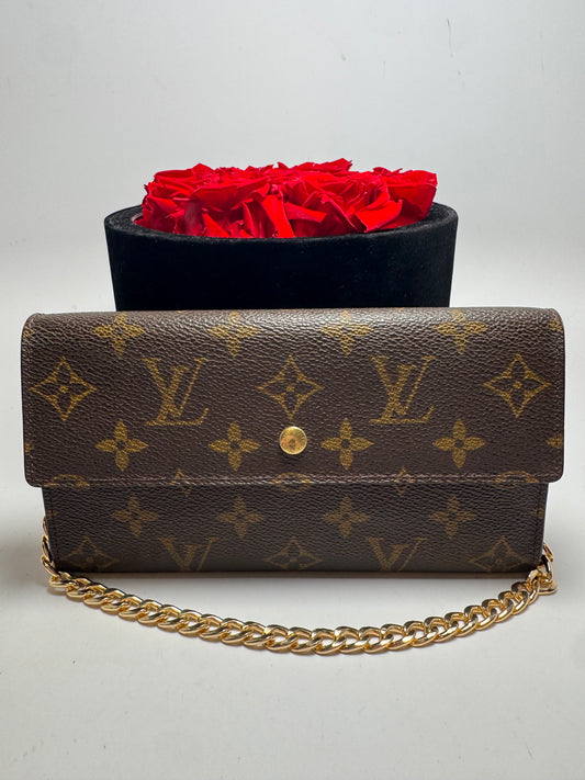 Louis Vuitton Sarah Monogram Wallet on Chain