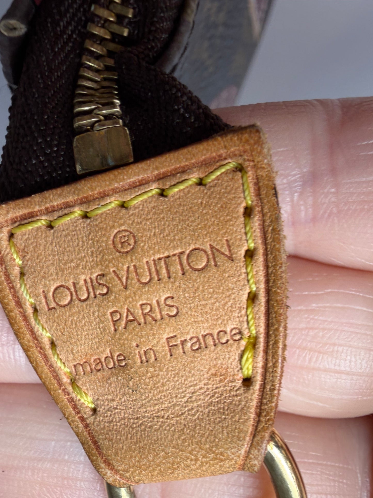 Louis Vuitton Monogram Patches Mini Pochette with Chain & COA