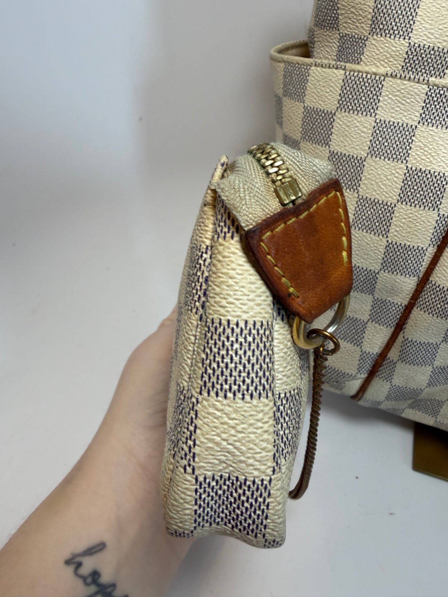 Louis Vuitton Damier Azur PM Tote with Mini Pochette Set