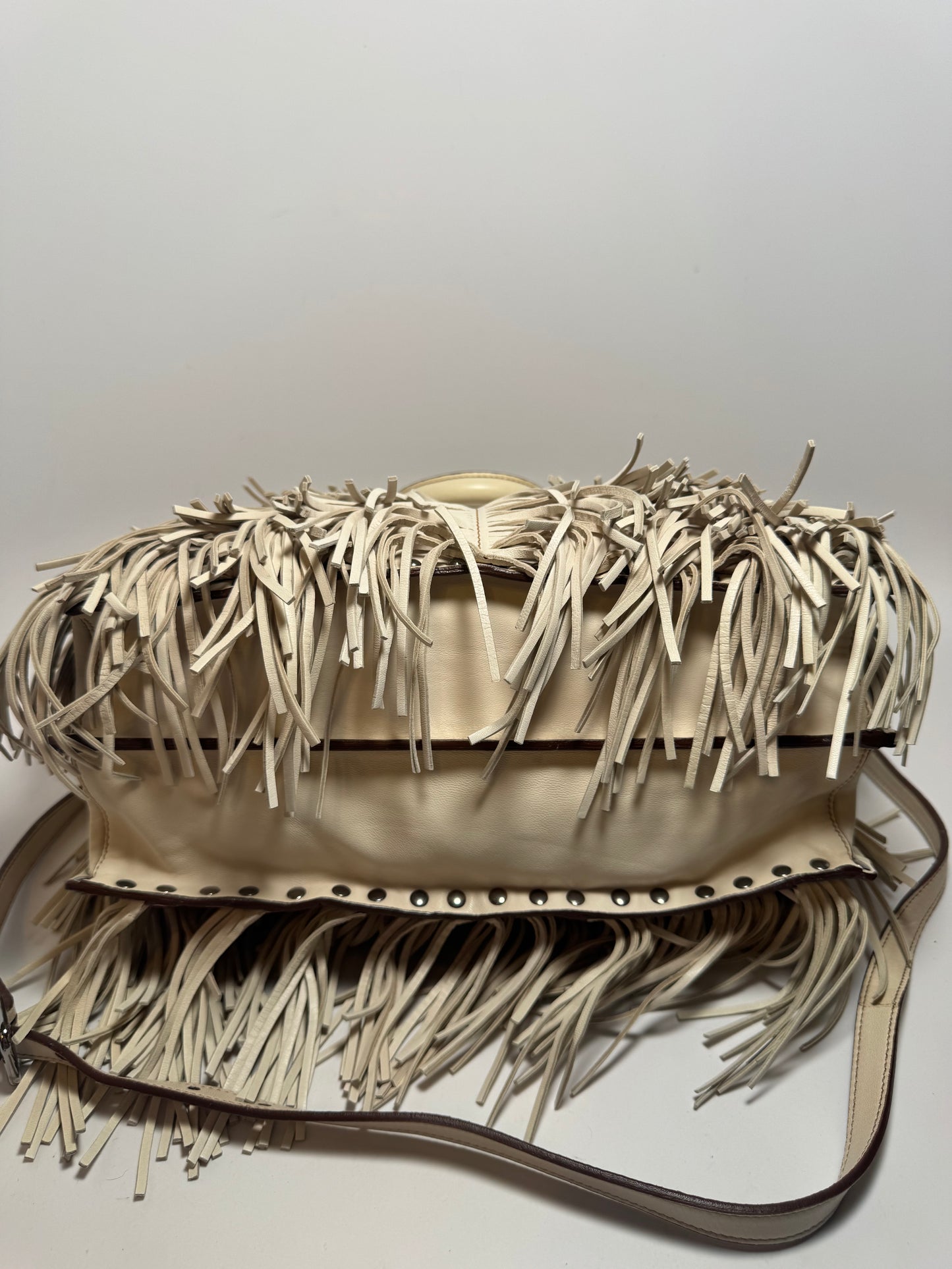Prada Nappa Fringe Medium Tote Bag/Crossbody LIKE NEW condition w/authenticity cards & tag