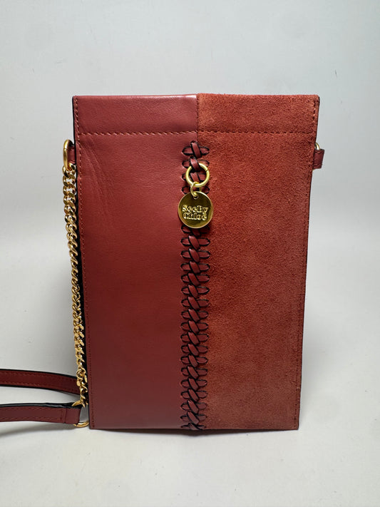 See by Chloe Shoulder Bag Pink Leather & Suede