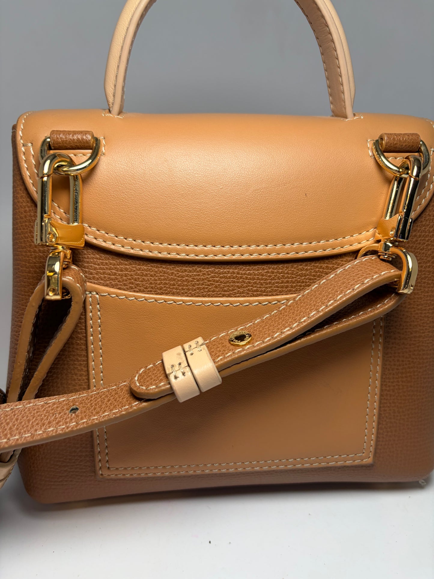 Polène Un Nano Trio Camel Crossbody