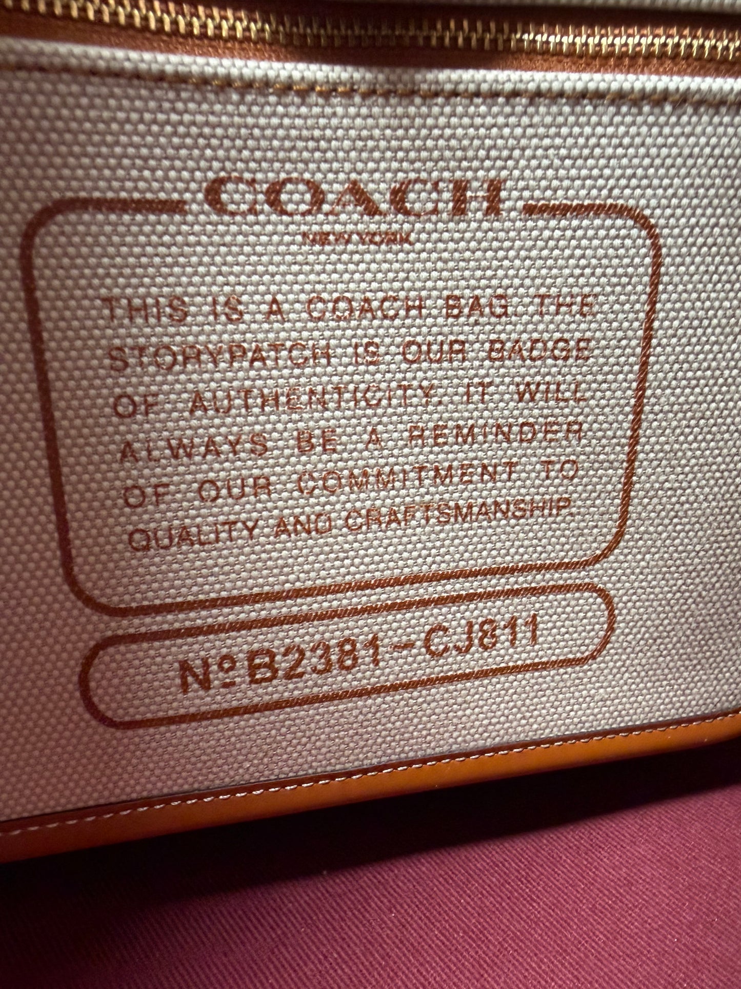 Coach Reese 28 Tote/Shoulder Bag in Natural