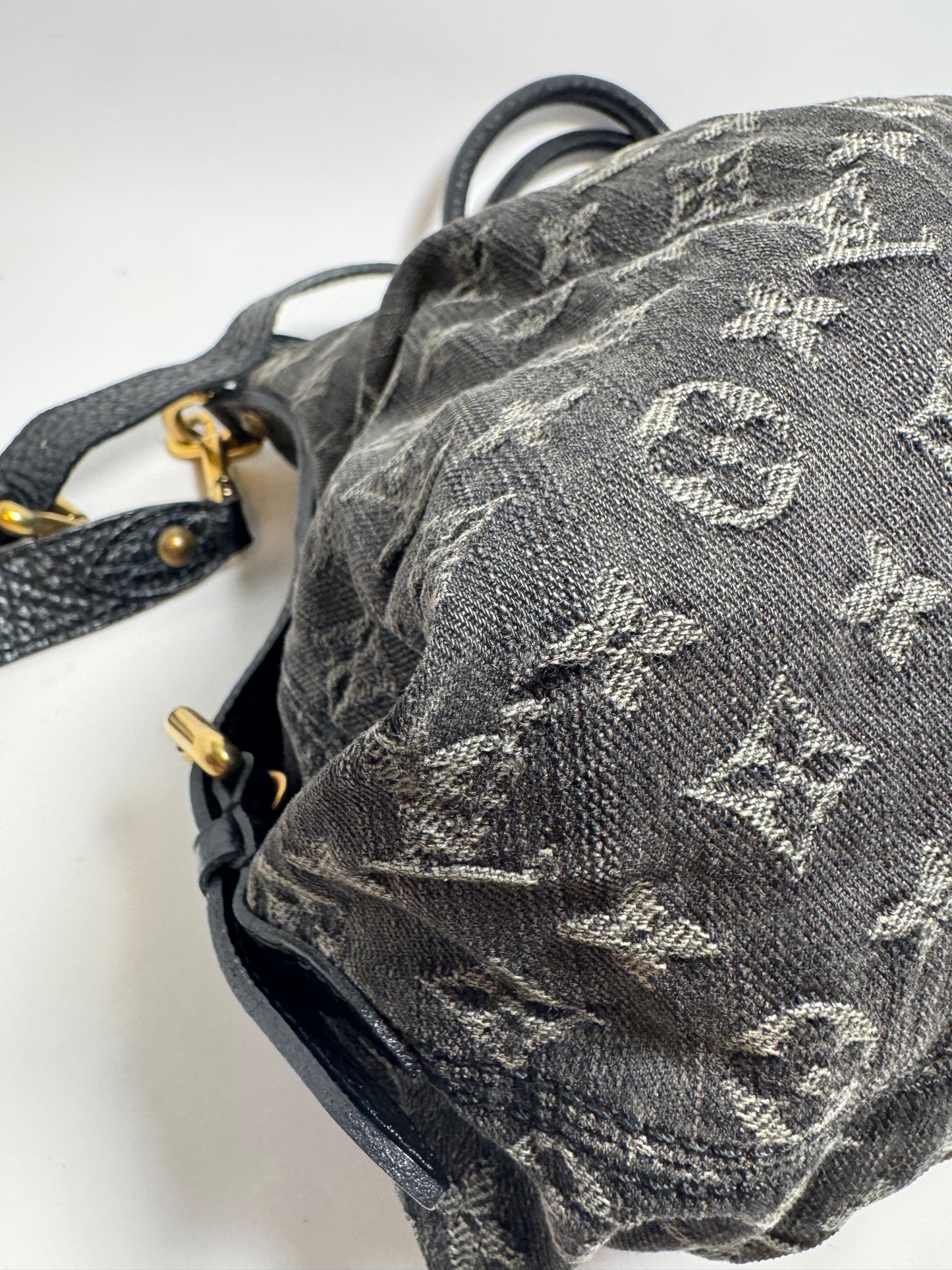 Louis Vuitton Neo Cabby Black Denim Bag