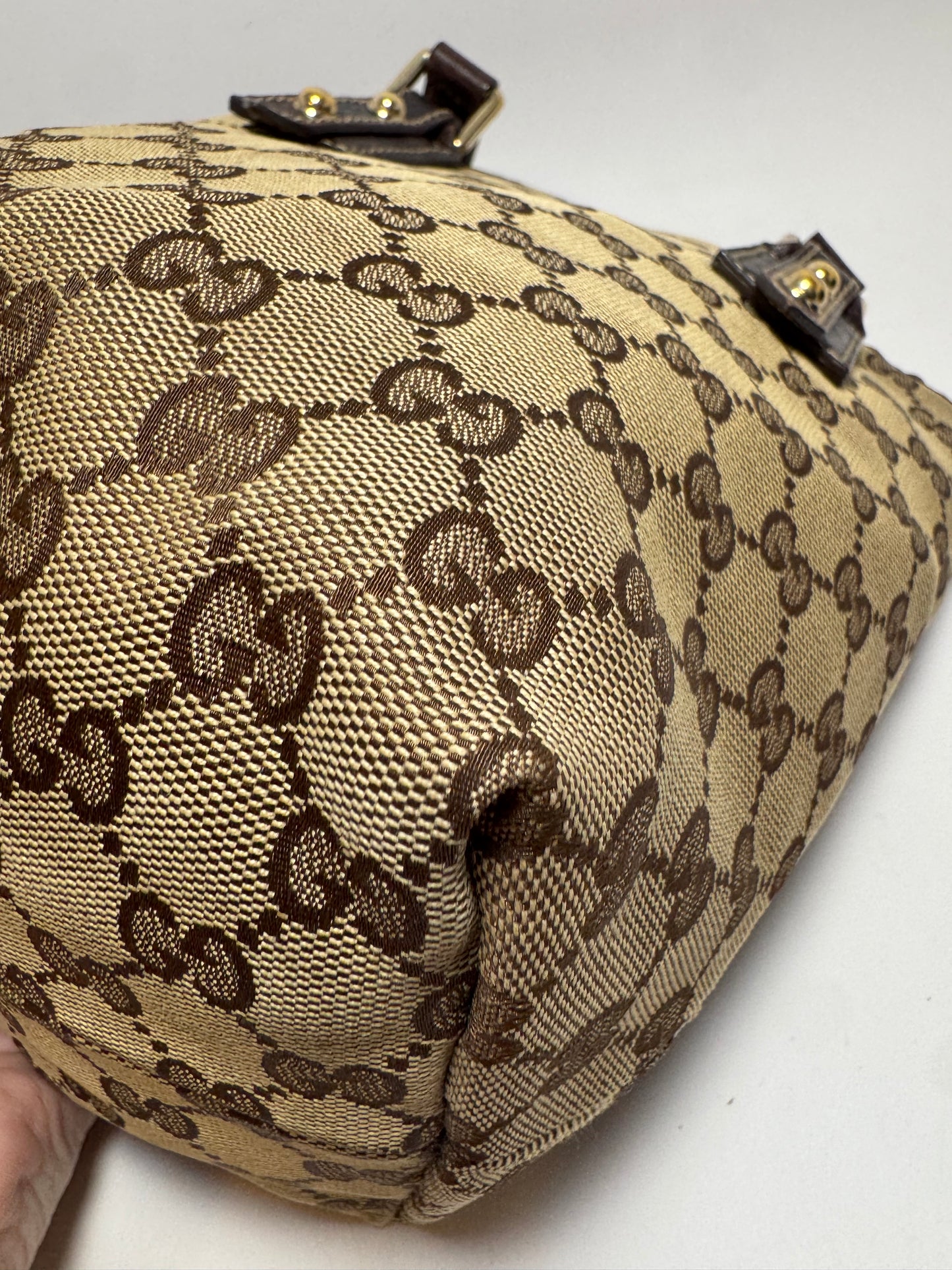 Gucci GG Canvas Mushrooms Tote Embroidered Bag