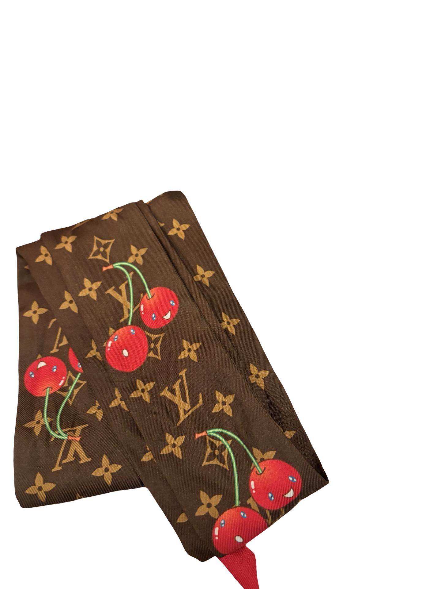 Louis Vuitton Murakami Cherry BB Bandeau Scarf w/COA