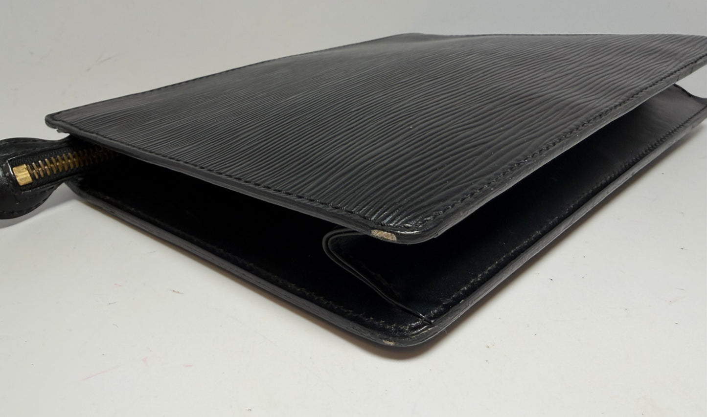 Louis Vuitton Pochette Homme Clutch Black Epi Leather