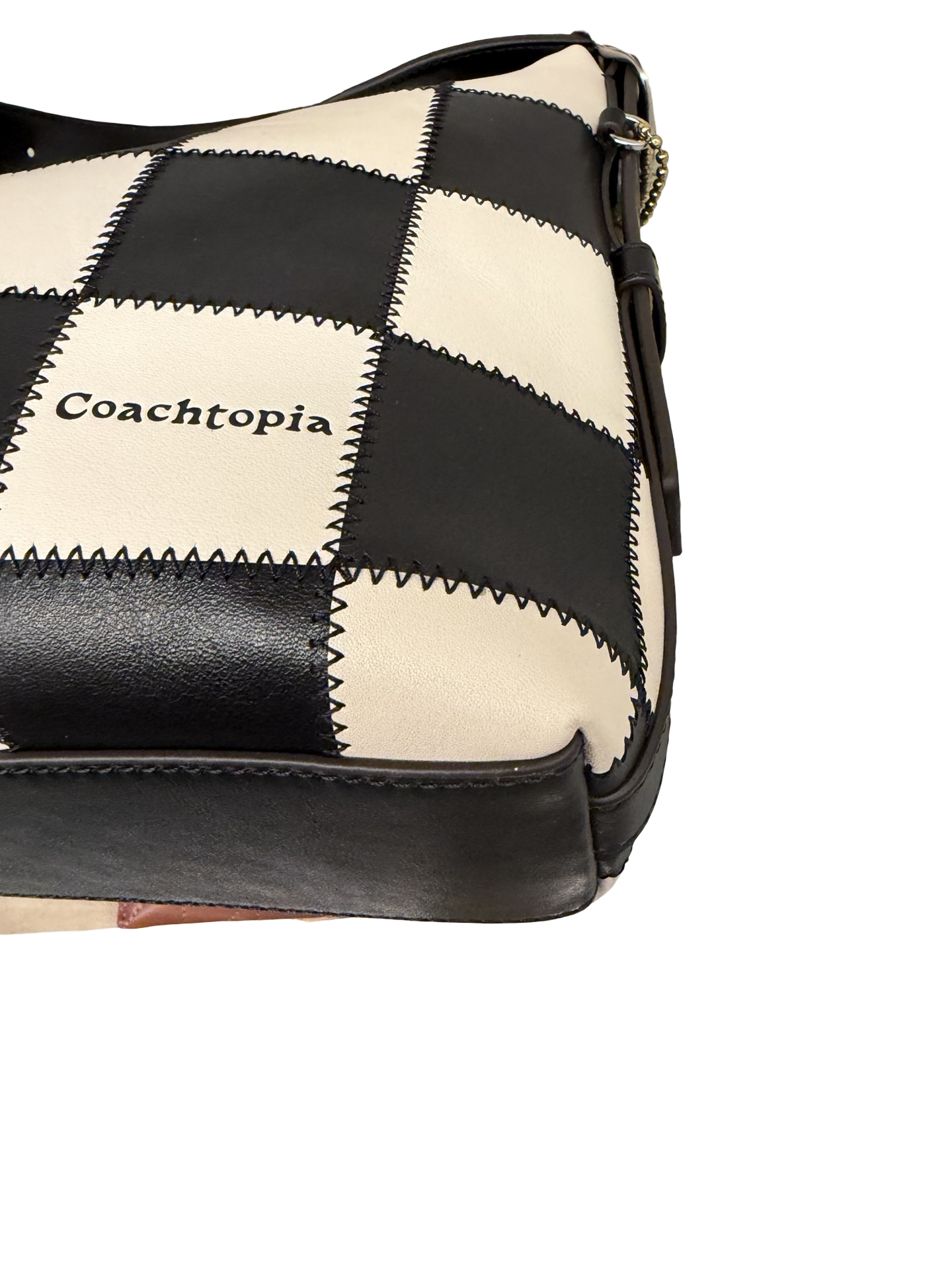 Coachtopia Alter Ergo Black & Cream Checkered (Larger size) Shoulder & Crossbody