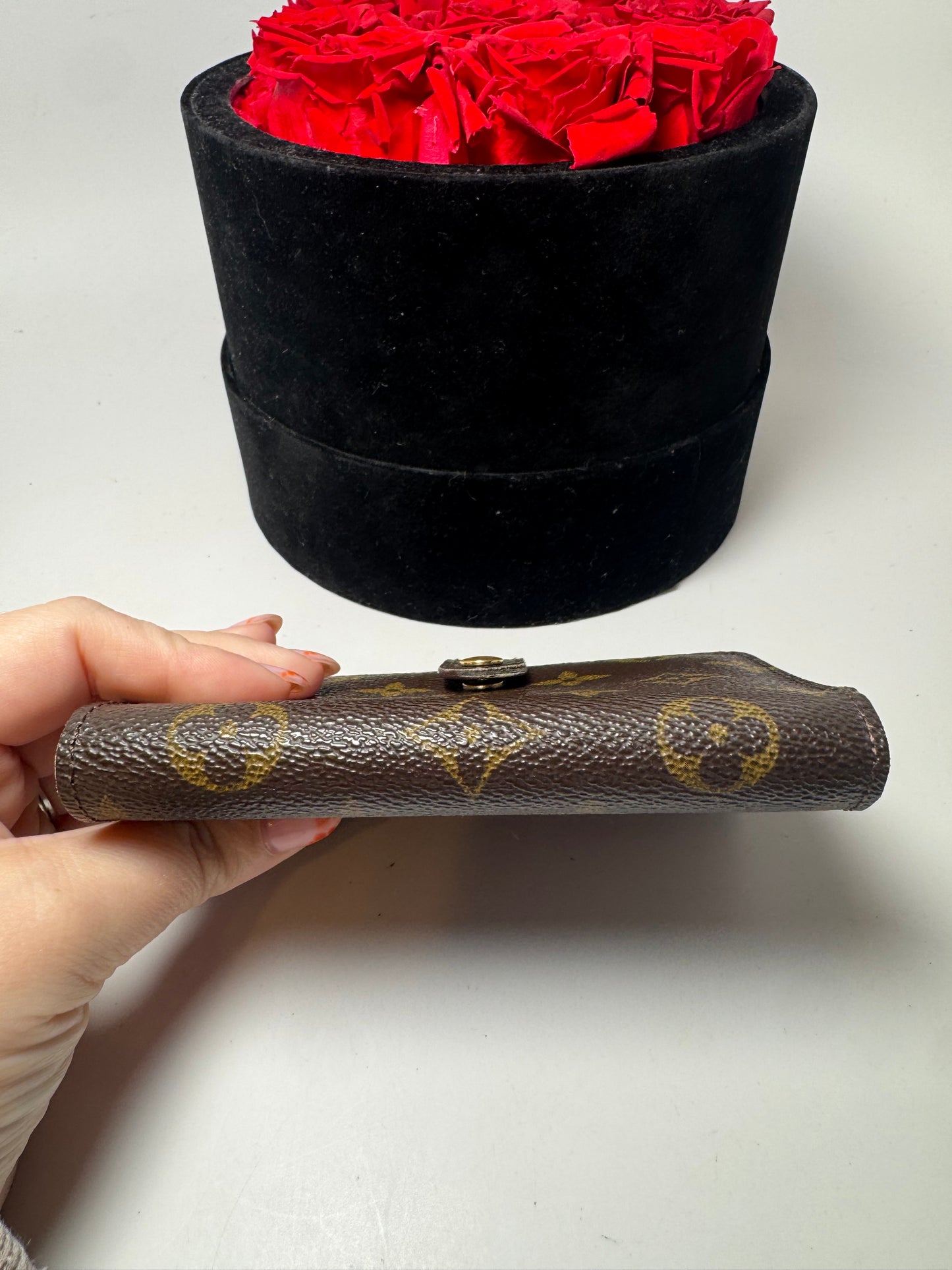 Louis Vuitton French Purse Kiss Lock Monogram Wallet