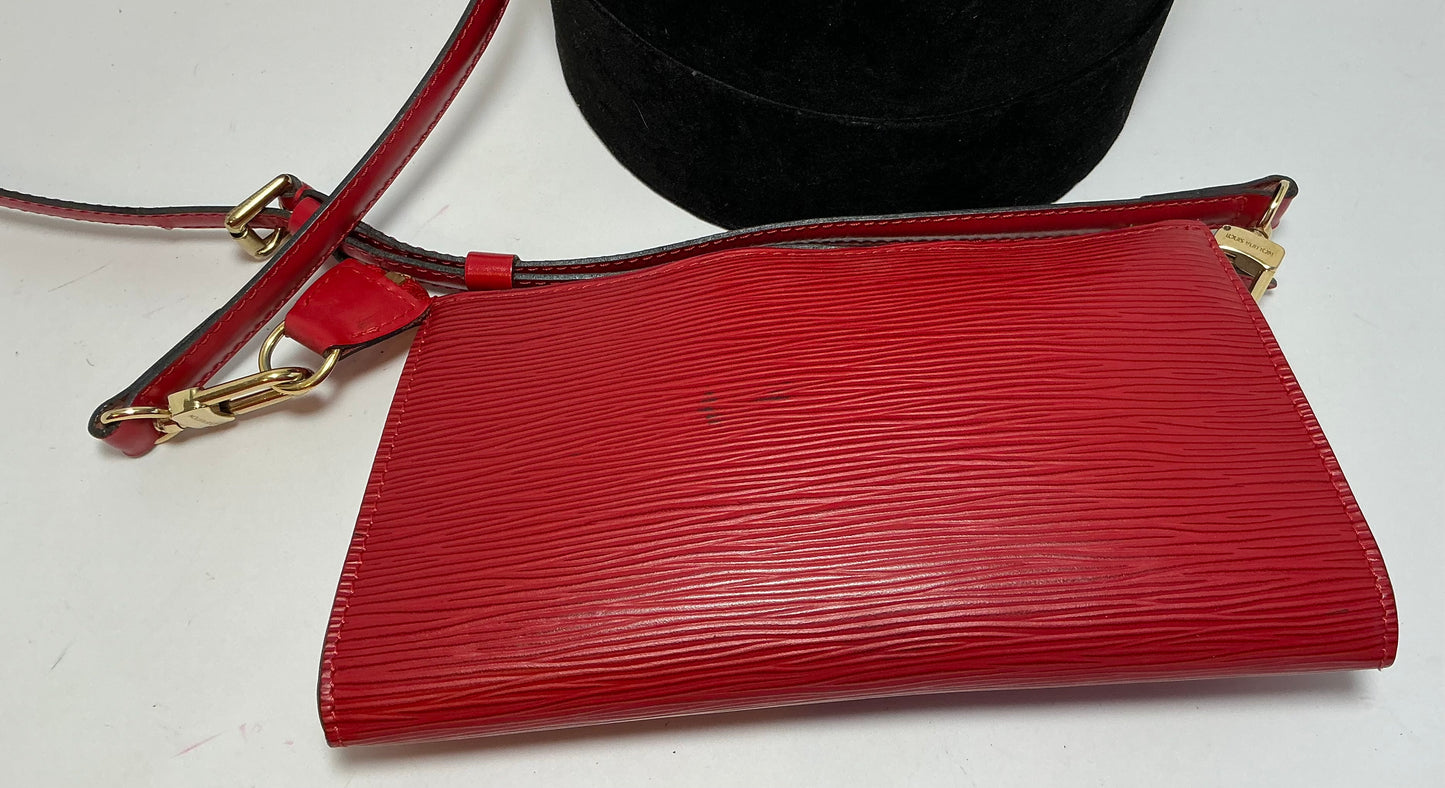 Louis Vuitton Accessories Pouch Pochette Crossbody Red Epi Leather