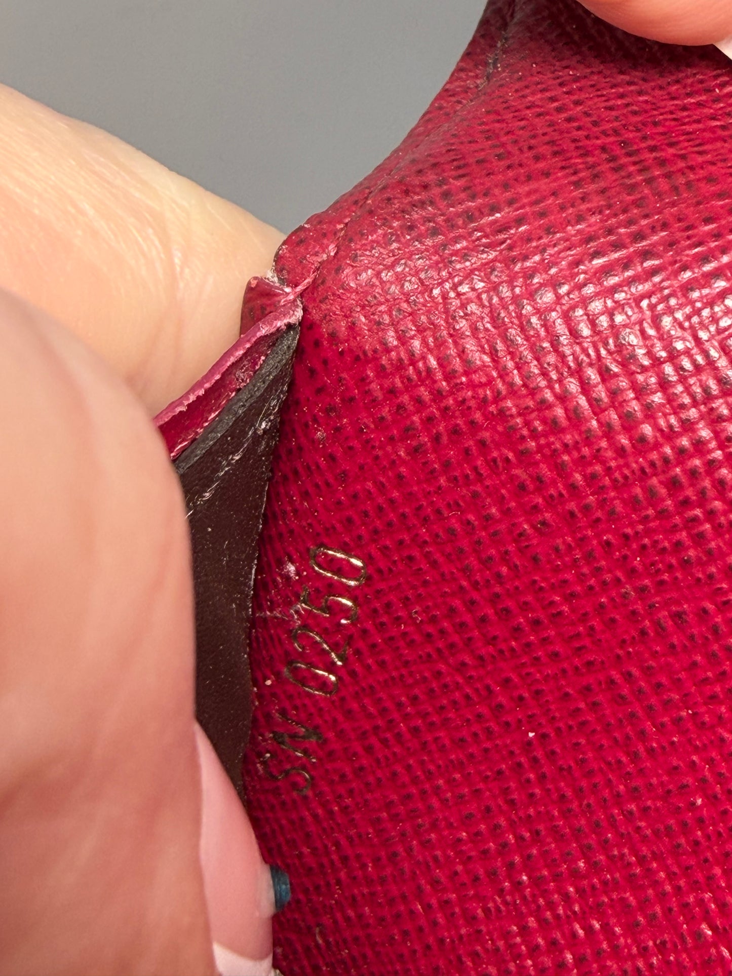 Louis Vuitton Emilie Raspberry Red Monogram Wallet