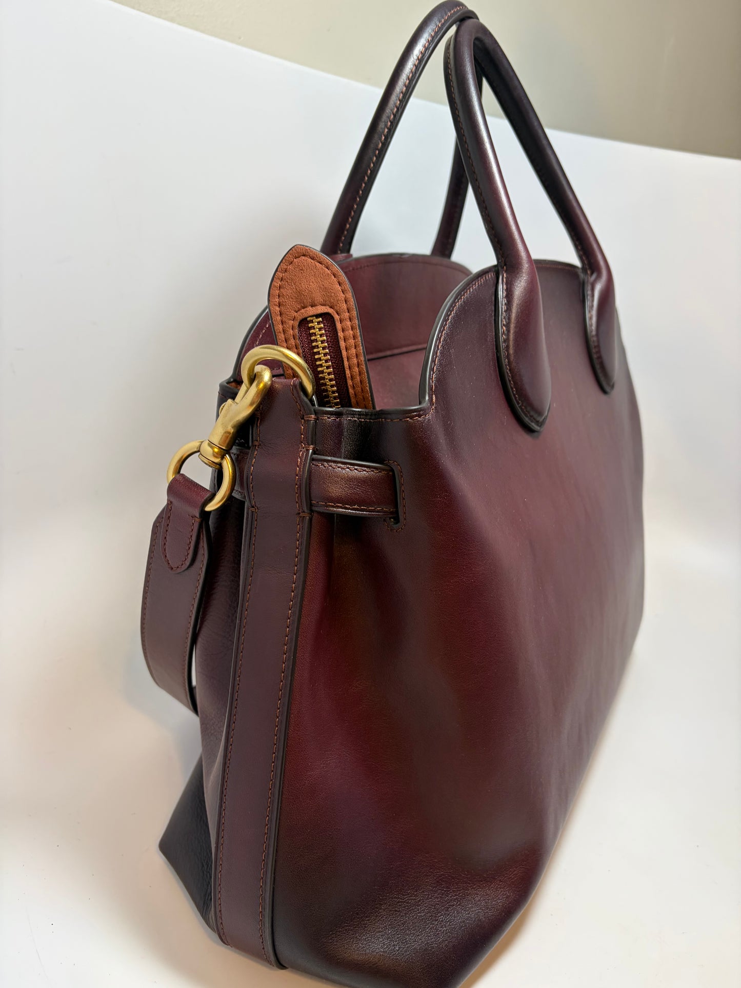 Coach Empire 40 Caryall Merlot w/Crossbody Strap